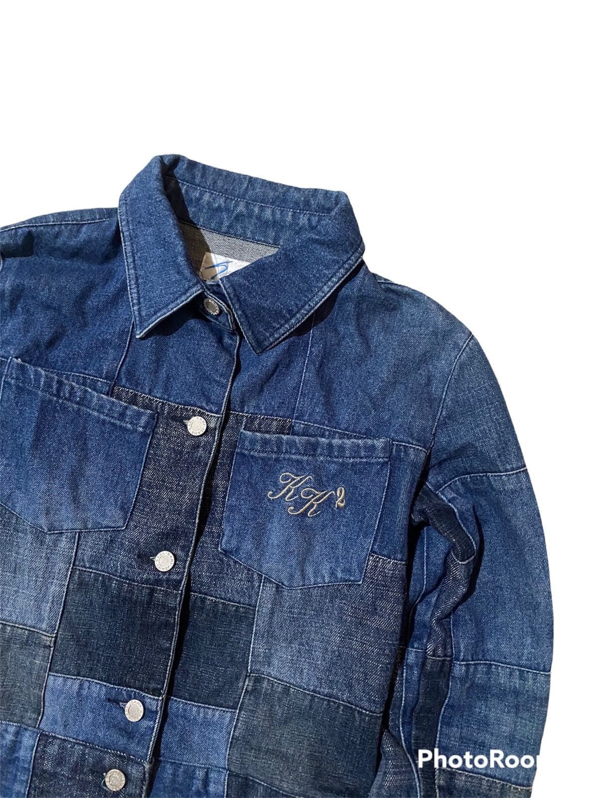 Karl Kani 💥Karl Kani Indigo Blue Patchwork Jacket Size XS / US 0-2 / IT 36-38 - 2 Thumbnail