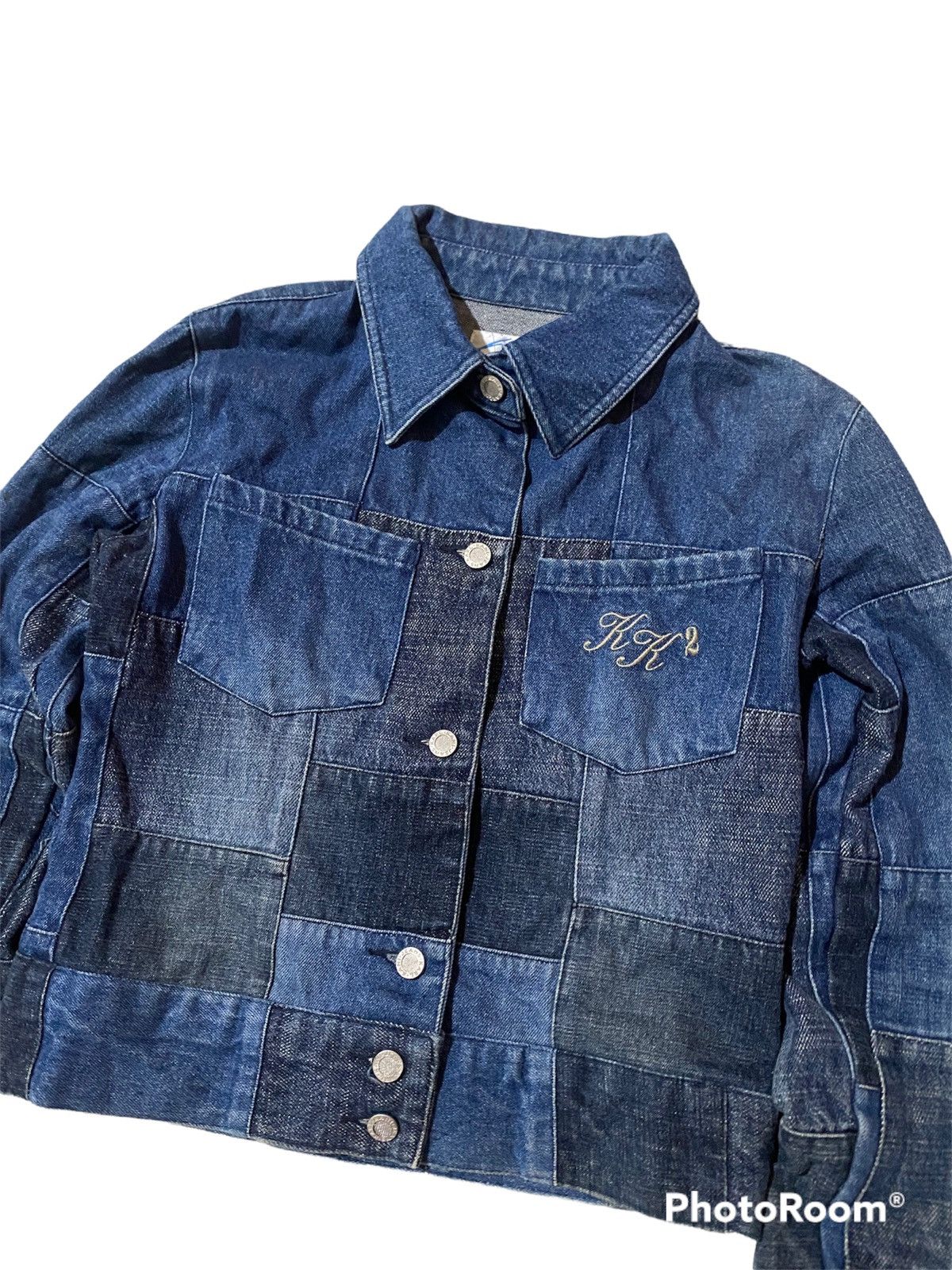 Karl Kani 💥Karl Kani Indigo Blue Patchwork Jacket Size XS / US 0-2 / IT 36-38 - 5 Thumbnail