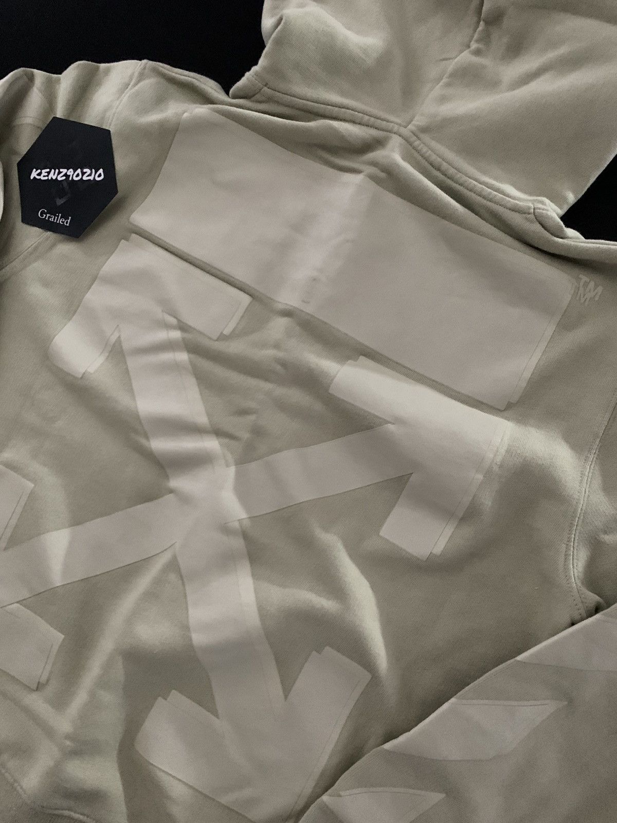 Off-White Off White Beige Rubber Arrow Hoodie Size US XS / EU 42 / 0 - 2 Thumbnail