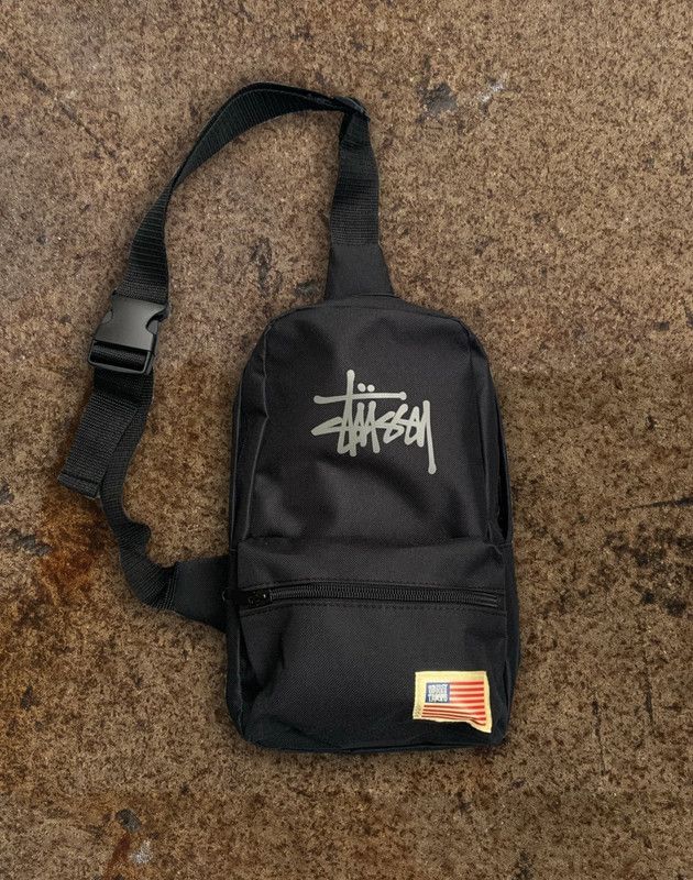 Stussy Stüssy Troops Sling Bag Black | Grailed