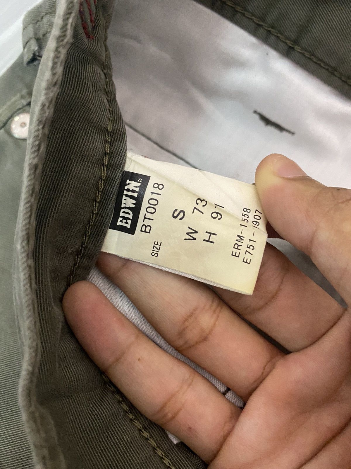 Edwin × Hysteric Glamour GRAIL🔥EDWIN BLUE TRIP BONDAGE CARGO PANTS Size US 30 / EU 46 - 8 Thumbnail