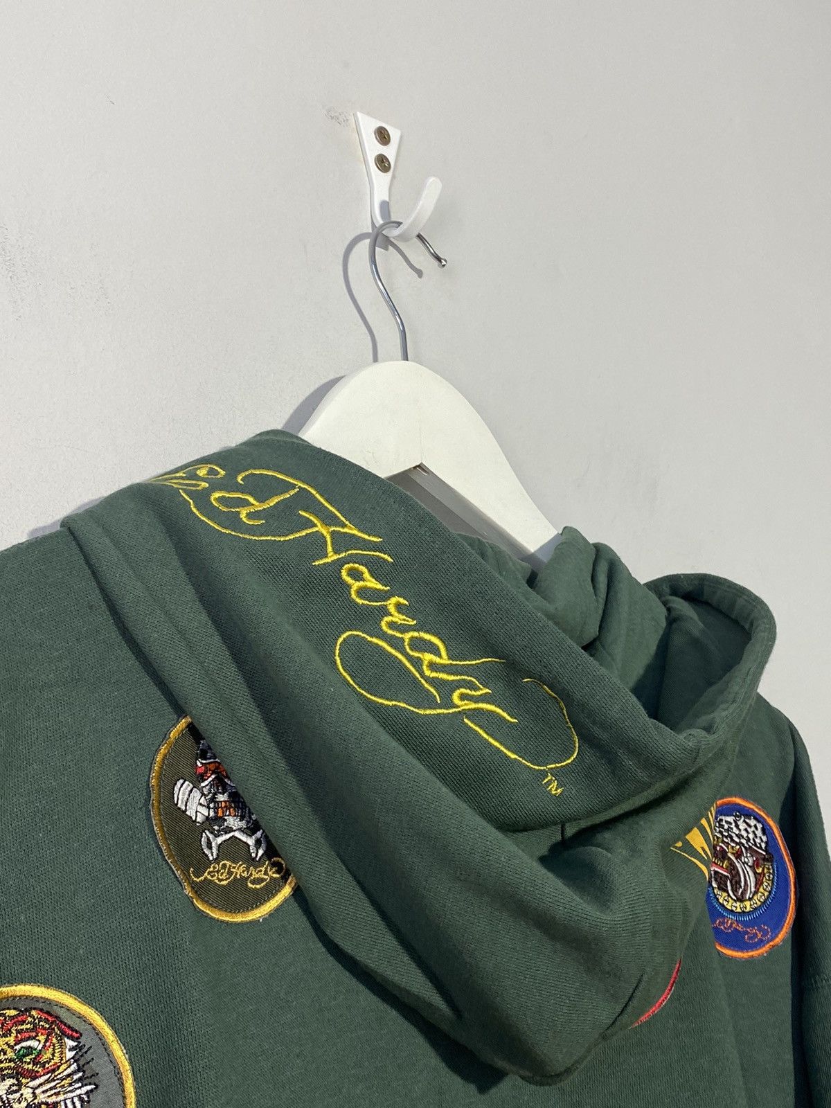 Ed Hardy Vintage 00s Ed Hardy by Christian Audigier men’s zip hoodie Size US XXL / EU 58 / 5 - 15 Thumbnail