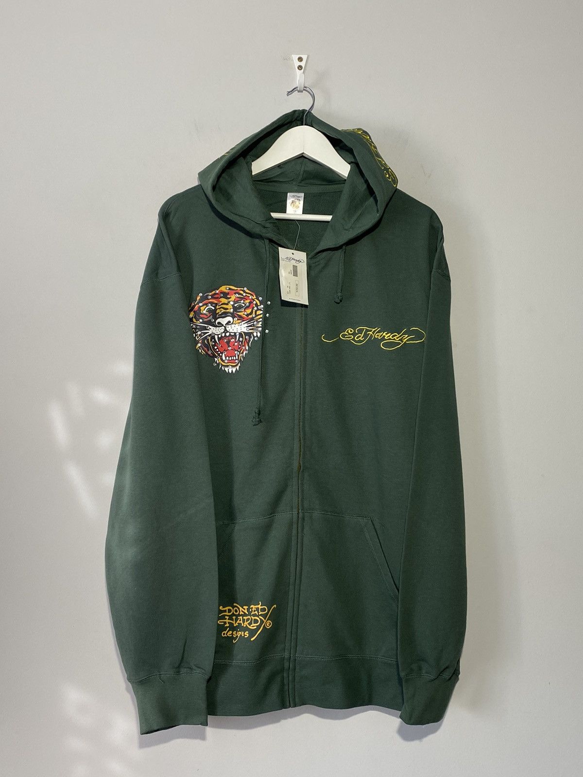 Ed Hardy Vintage 00s Ed Hardy by Christian Audigier men’s zip hoodie Size US XXL / EU 58 / 5 - 4 Thumbnail