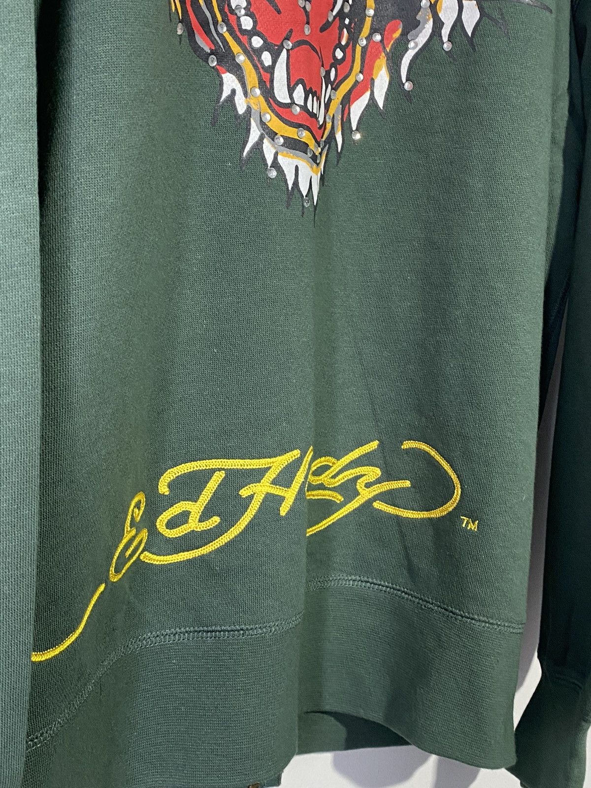 Ed Hardy Vintage 00s Ed Hardy by Christian Audigier men’s zip hoodie Size US XXL / EU 58 / 5 - 19 Thumbnail