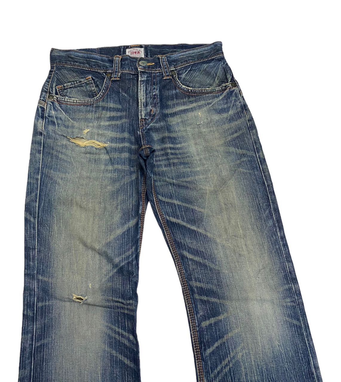 Hysteric Glamour × If Six Was Nine FLARE🔥EDWIN EXCLUSIVE VINTAGE DENIM FLARED BUCKLE BACK Size US 34 / EU 50 - 5 Thumbnail