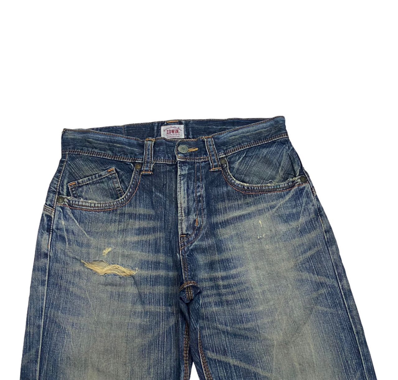 Hysteric Glamour × If Six Was Nine FLARE🔥EDWIN EXCLUSIVE VINTAGE DENIM FLARED BUCKLE BACK Size US 34 / EU 50 - 7 Thumbnail