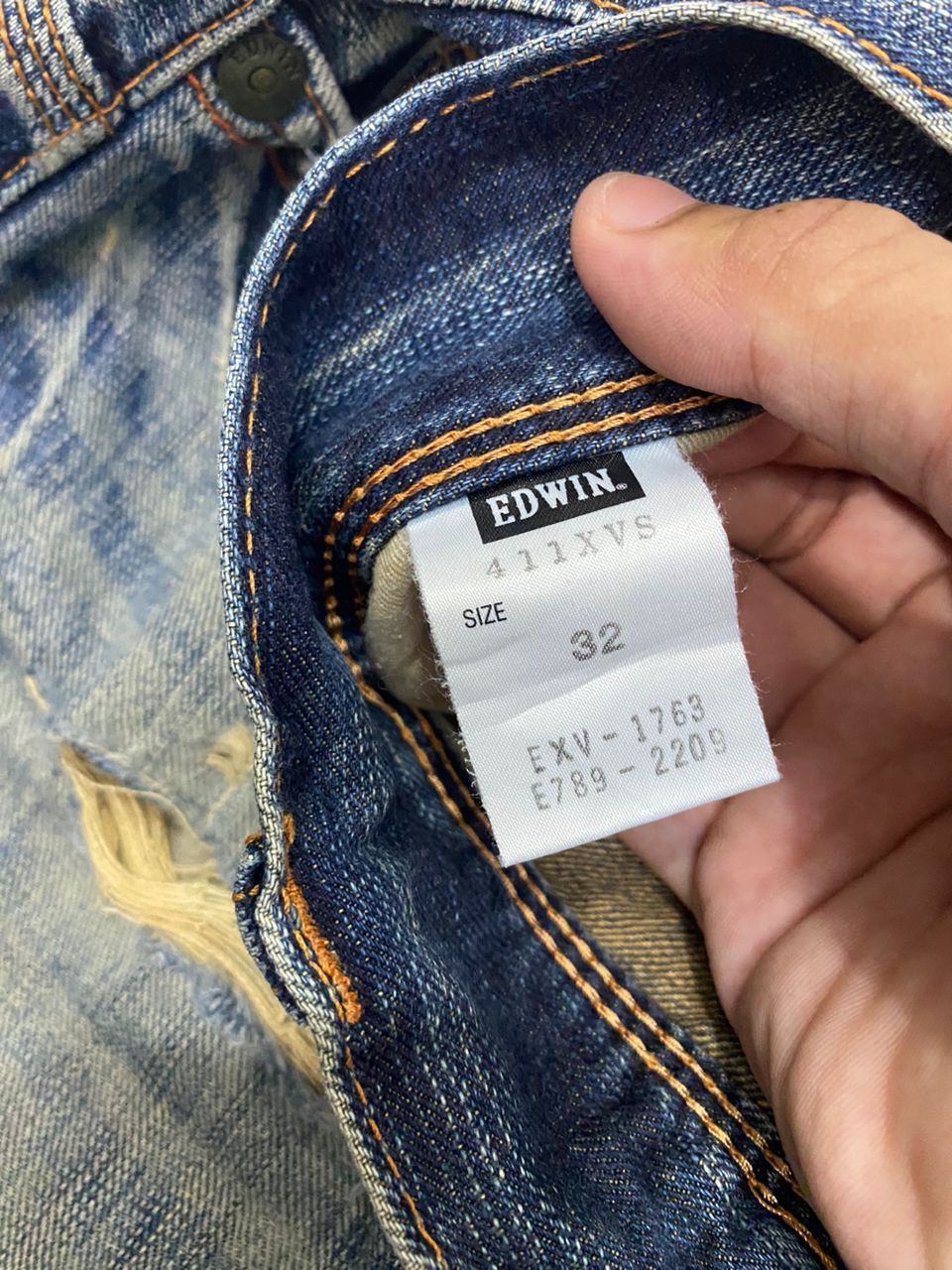 Hysteric Glamour × If Six Was Nine FLARE🔥EDWIN EXCLUSIVE VINTAGE DENIM FLARED BUCKLE BACK Size US 34 / EU 50 - 11 Thumbnail