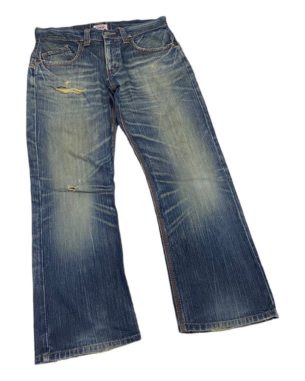Hysteric Glamour × If Six Was Nine FLARE🔥EDWIN EXCLUSIVE VINTAGE DENIM FLARED BUCKLE BACK Size US 34 / EU 50 - 2 Thumbnail