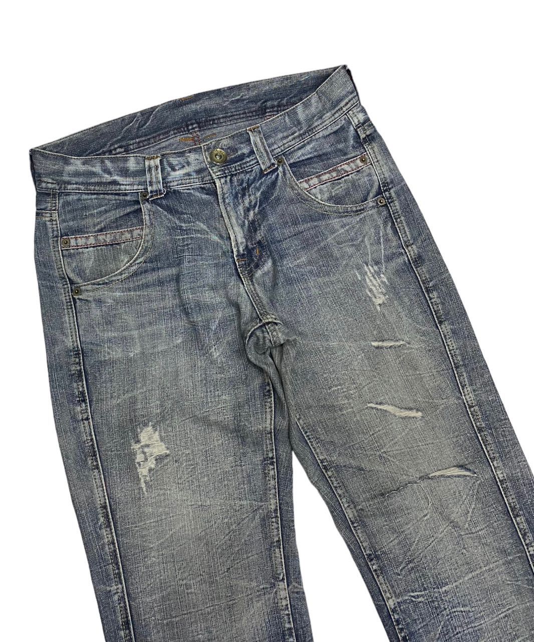 Hysteric Glamour × If Six Was Nine THRASHED💥RIPPED DISTRESS DENIM BY REAL VINTAGE DENIM JEANS Size US 34 / EU 50 - 7 Thumbnail