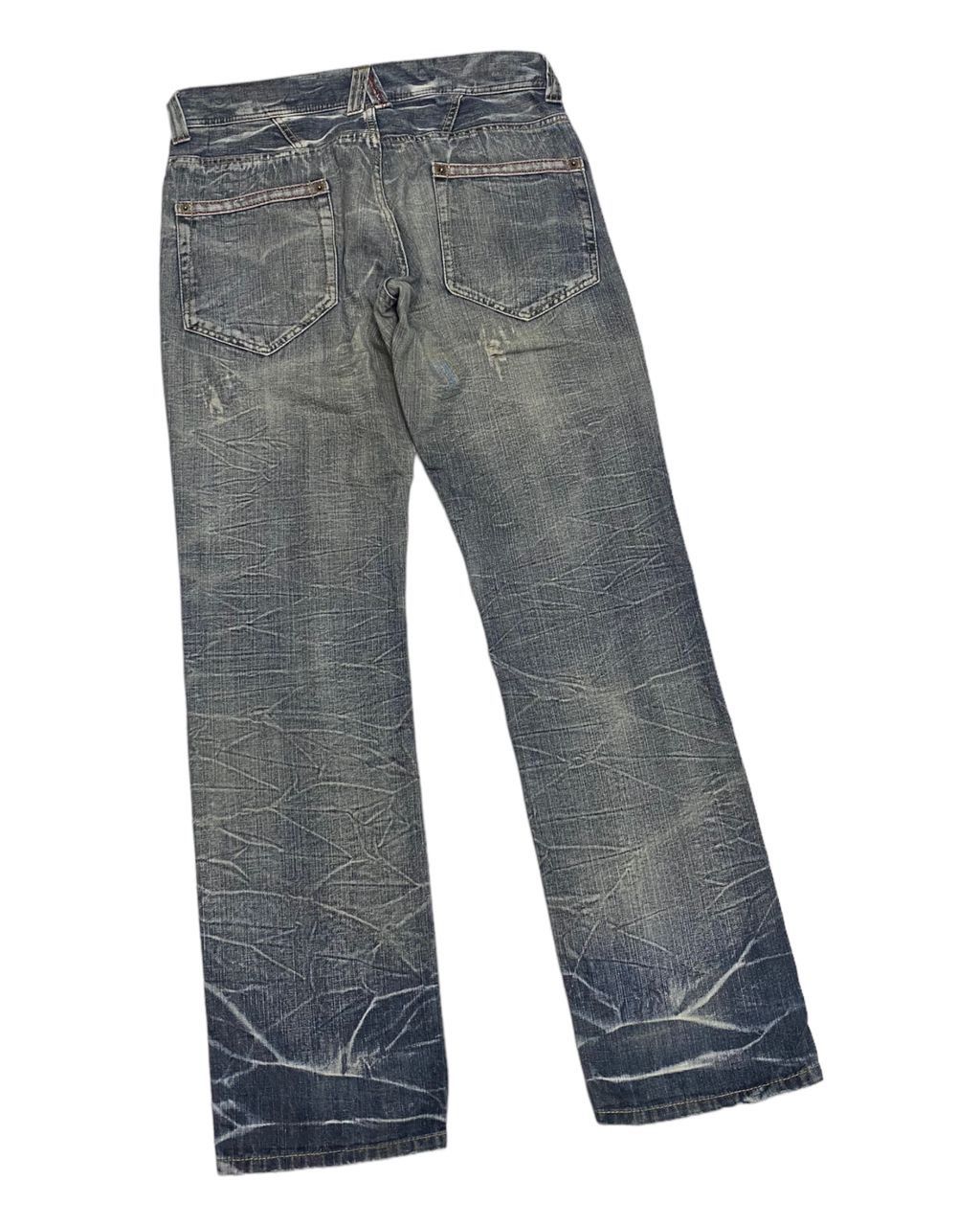 Hysteric Glamour × If Six Was Nine THRASHED💥RIPPED DISTRESS DENIM BY REAL VINTAGE DENIM JEANS Size US 34 / EU 50 - 9 Thumbnail