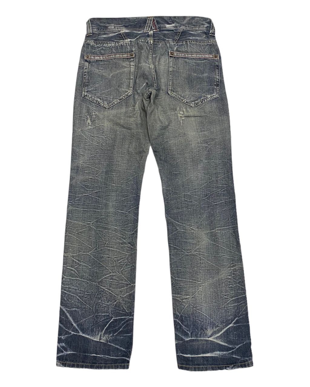 Hysteric Glamour × If Six Was Nine THRASHED💥RIPPED DISTRESS DENIM BY REAL VINTAGE DENIM JEANS Size US 34 / EU 50 - 6 Thumbnail