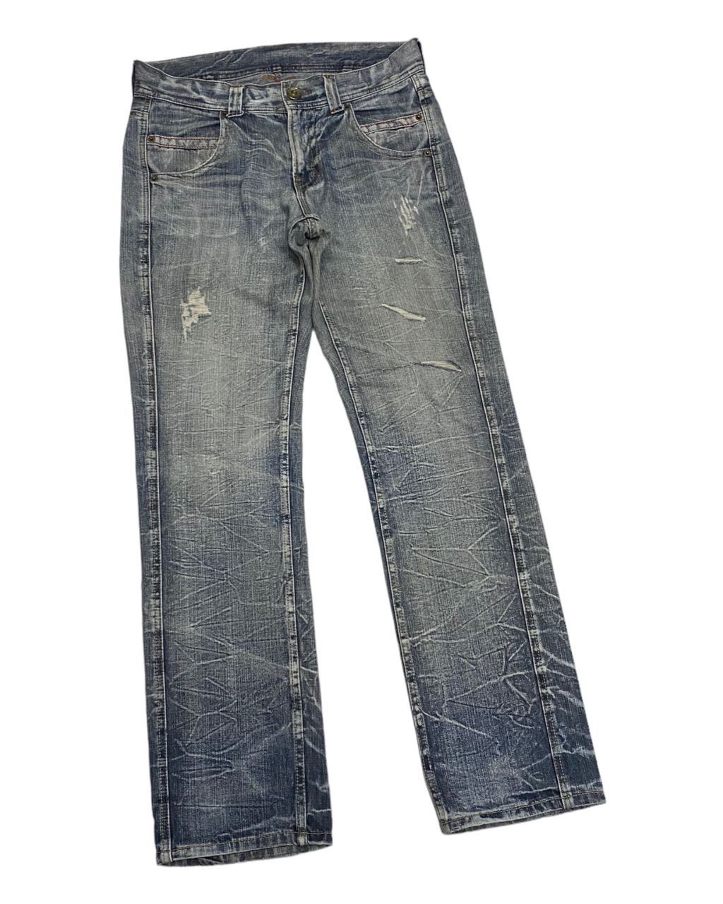 Hysteric Glamour × If Six Was Nine THRASHED💥RIPPED DISTRESS DENIM BY REAL VINTAGE DENIM JEANS Size US 34 / EU 50 - 8 Thumbnail