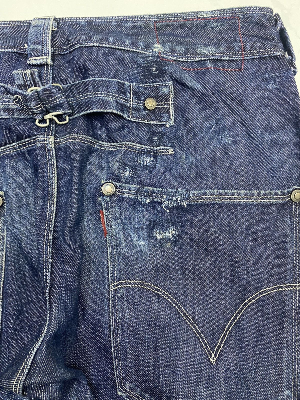 Levi's LEVIS ENGINEERED BUCKLE BACK CUSTOM MULTI POCKET DENIM JEAN Size US 31 - 16 Thumbnail