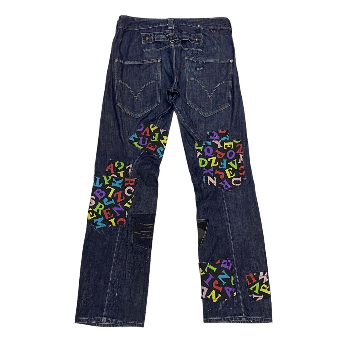 LEVIS ENGINEERED RARE CUSTOM DESIGN MULTI POCKET DENIM PANTS