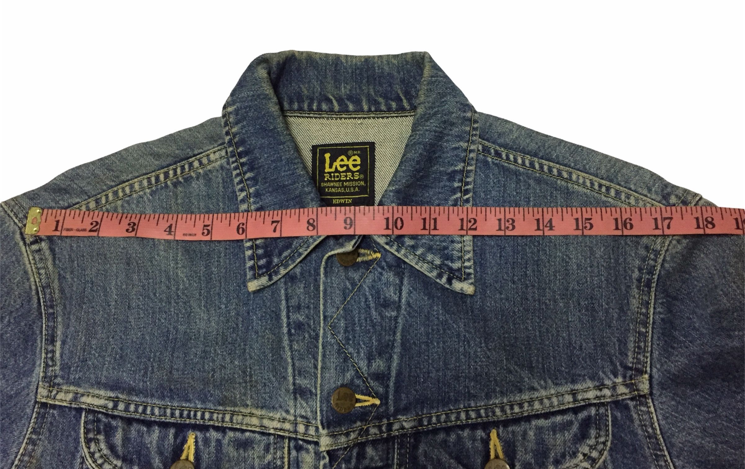 Vintage VINTAGE LEE RIDERS EDWIN KANSAS TRUCKER DENIM JEANS JACKET Size US M / EU 48-50 / 2 - 10 Thumbnail