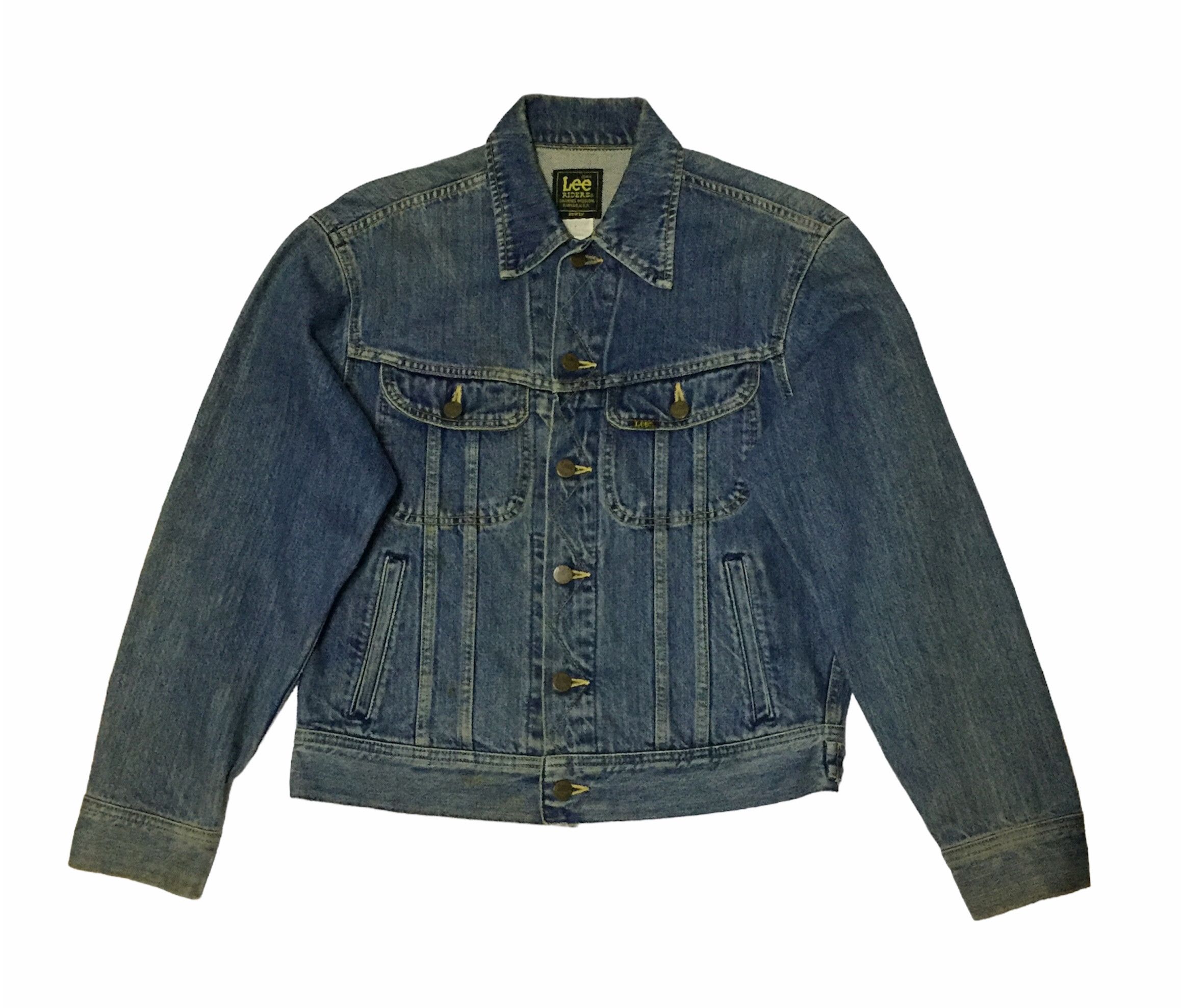 Vintage VINTAGE LEE RIDERS EDWIN KANSAS TRUCKER DENIM JEANS JACKET Size US M / EU 48-50 / 2 - 1 Thumbnail