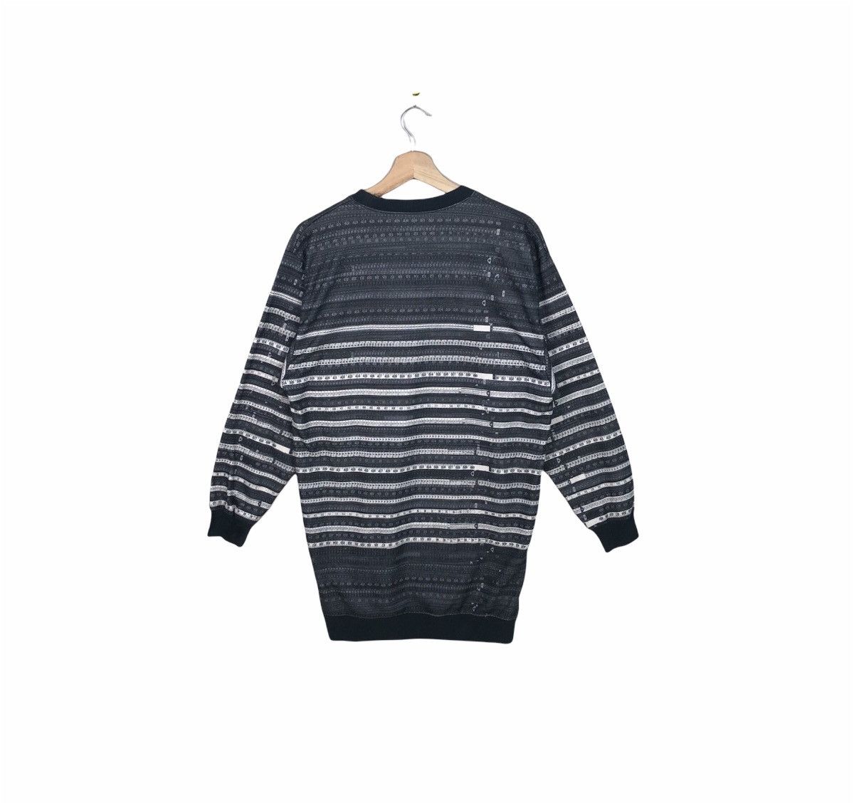 Jean Paul Gaultier Jean Paul Gaultier Striped Scale Long Crewneck Sweatshirt Size M / US 6-8 / IT 42-44 - 2 Thumbnail