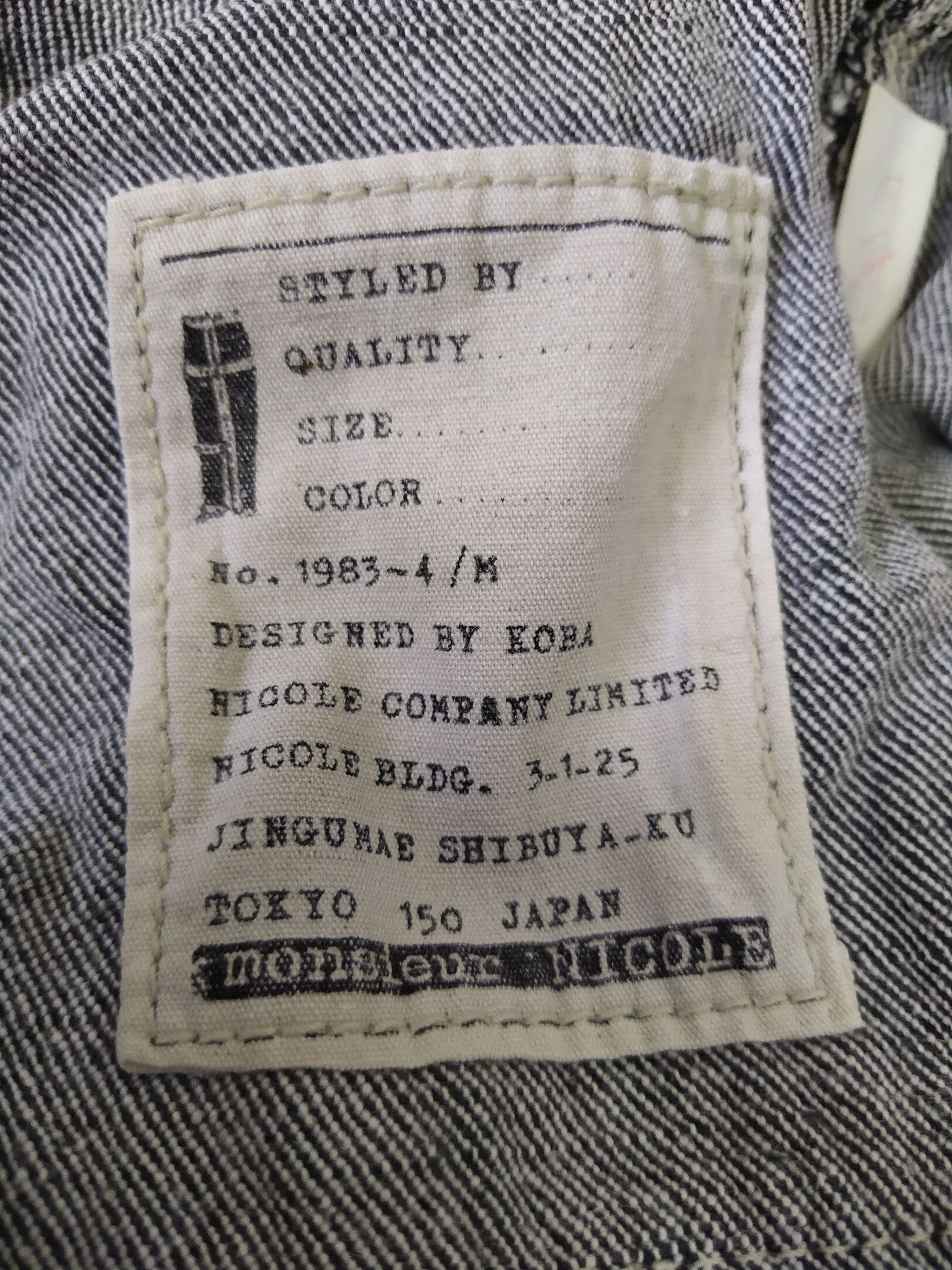 Nicole Club 1983 MONSIEUR NICOLE BY KOBA DENIM (B427) Size US 28 / EU 44 - 9 Thumbnail