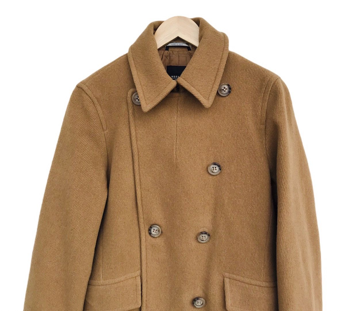 Bcbgmaxazria Max Mara Weekend jacket wool dark brown double breasted Size US S / EU 44-46 / 1 - 4 Thumbnail