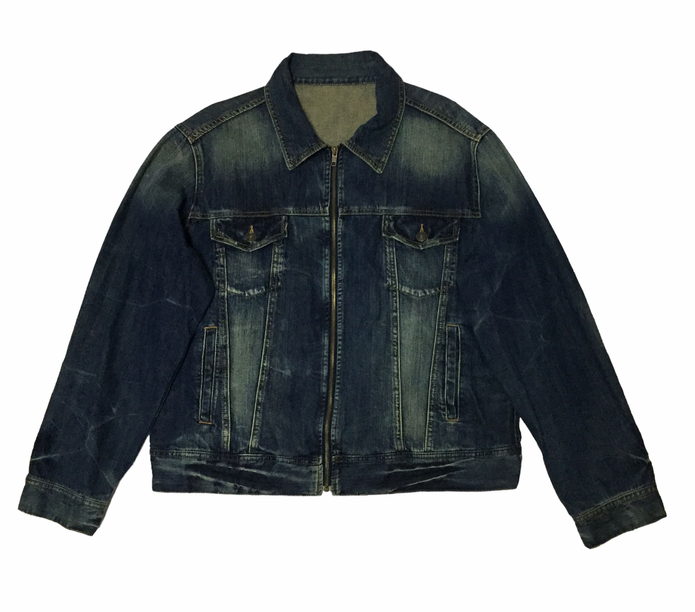 Band Tees ACDC ROCK BAND EMBROIDERY DENIM ZIPPER JEANS JACKET Size US L / EU 52-54 / 3 - 2 Thumbnail