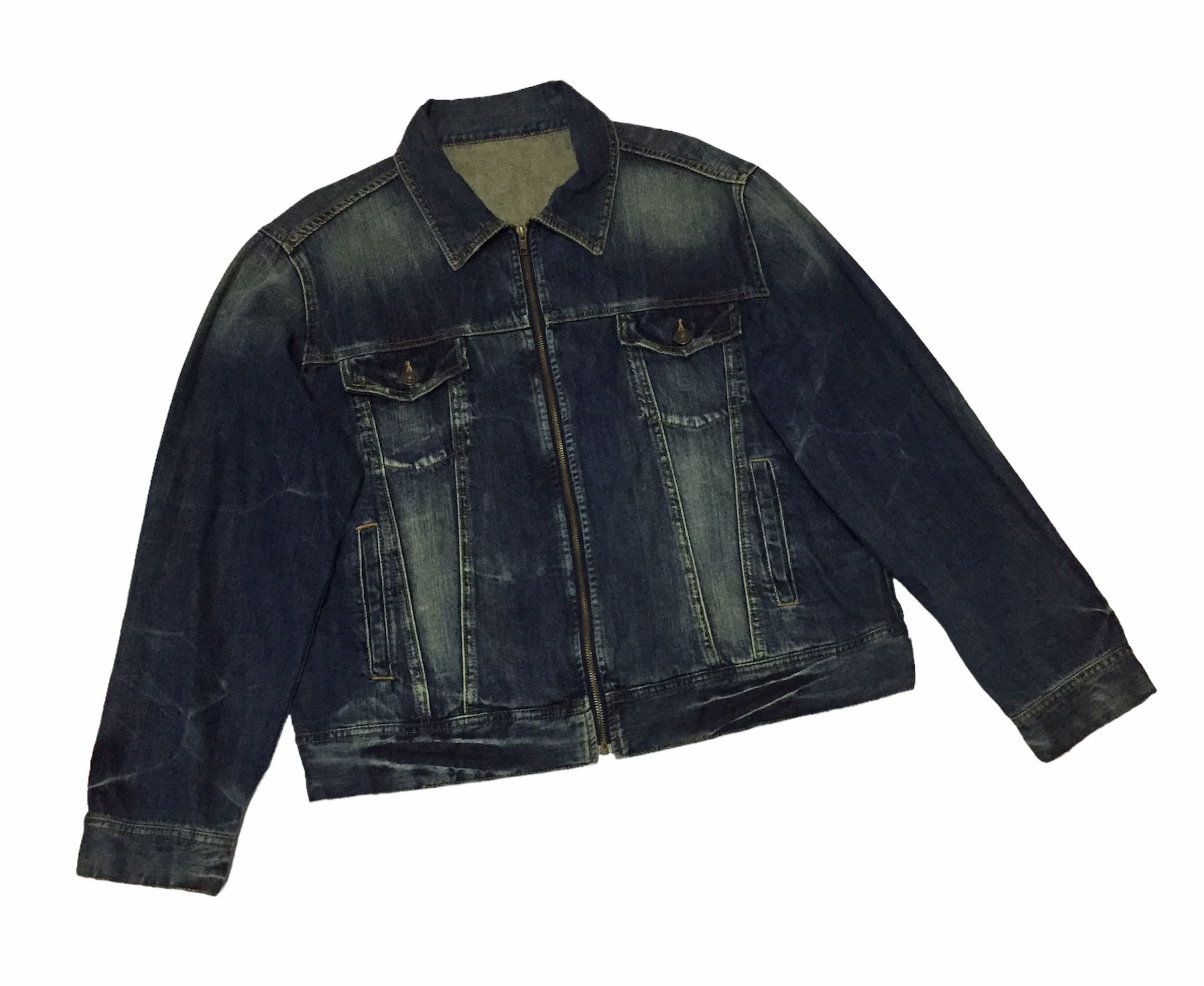 Band Tees ACDC ROCK BAND EMBROIDERY DENIM ZIPPER JEANS JACKET Size US L / EU 52-54 / 3 - 3 Thumbnail