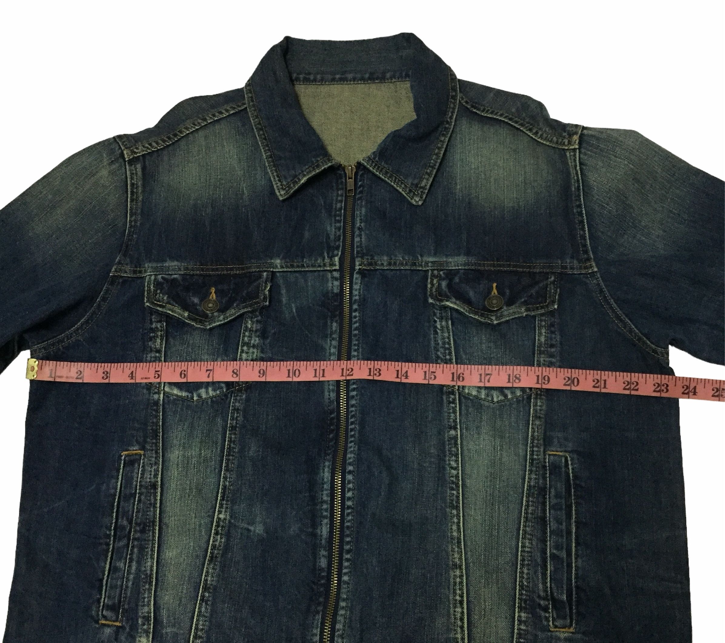 Band Tees ACDC ROCK BAND EMBROIDERY DENIM ZIPPER JEANS JACKET Size US L / EU 52-54 / 3 - 9 Thumbnail