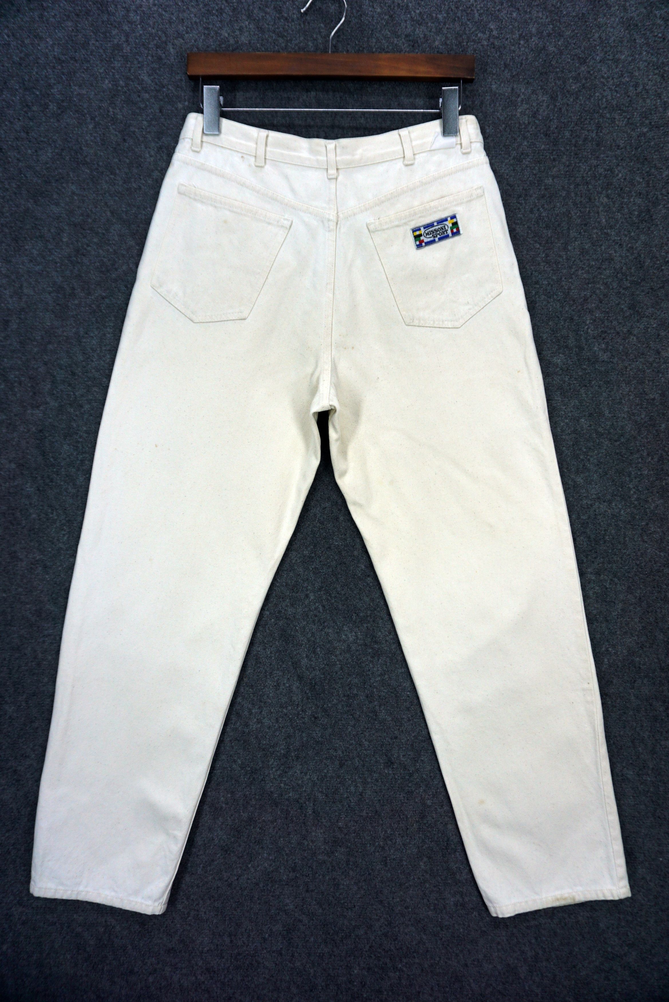 image of Missoni Straight Leg High Rise Tapered Jeans Size S Made In Italy in Beige, Men's