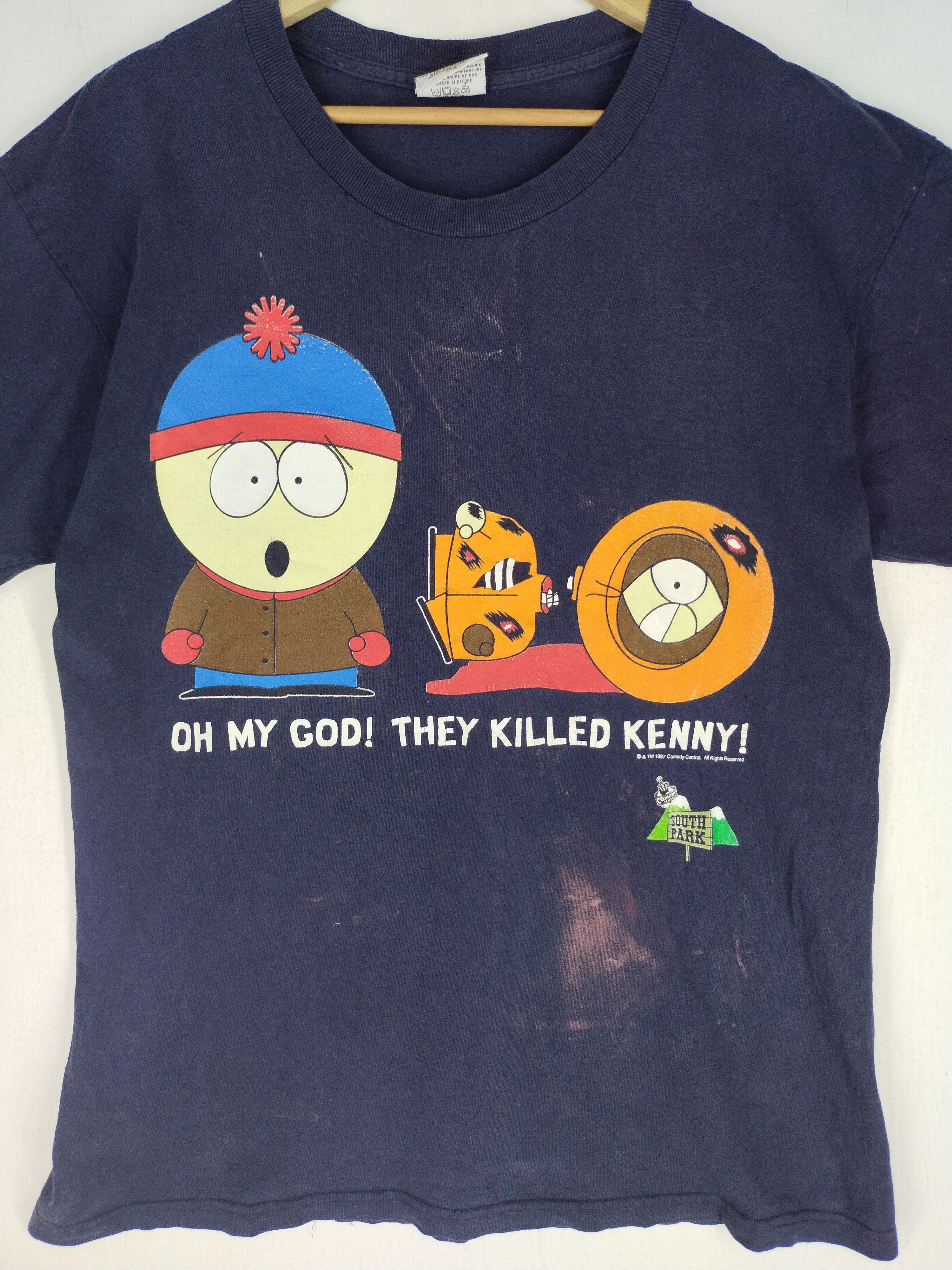 Cartoon Network VINTAGE TM 1997s THEY KILLED KENNY! SOUTH PARK SHIRT TEE Size US M / EU 48-50 / 2 - 5 Thumbnail