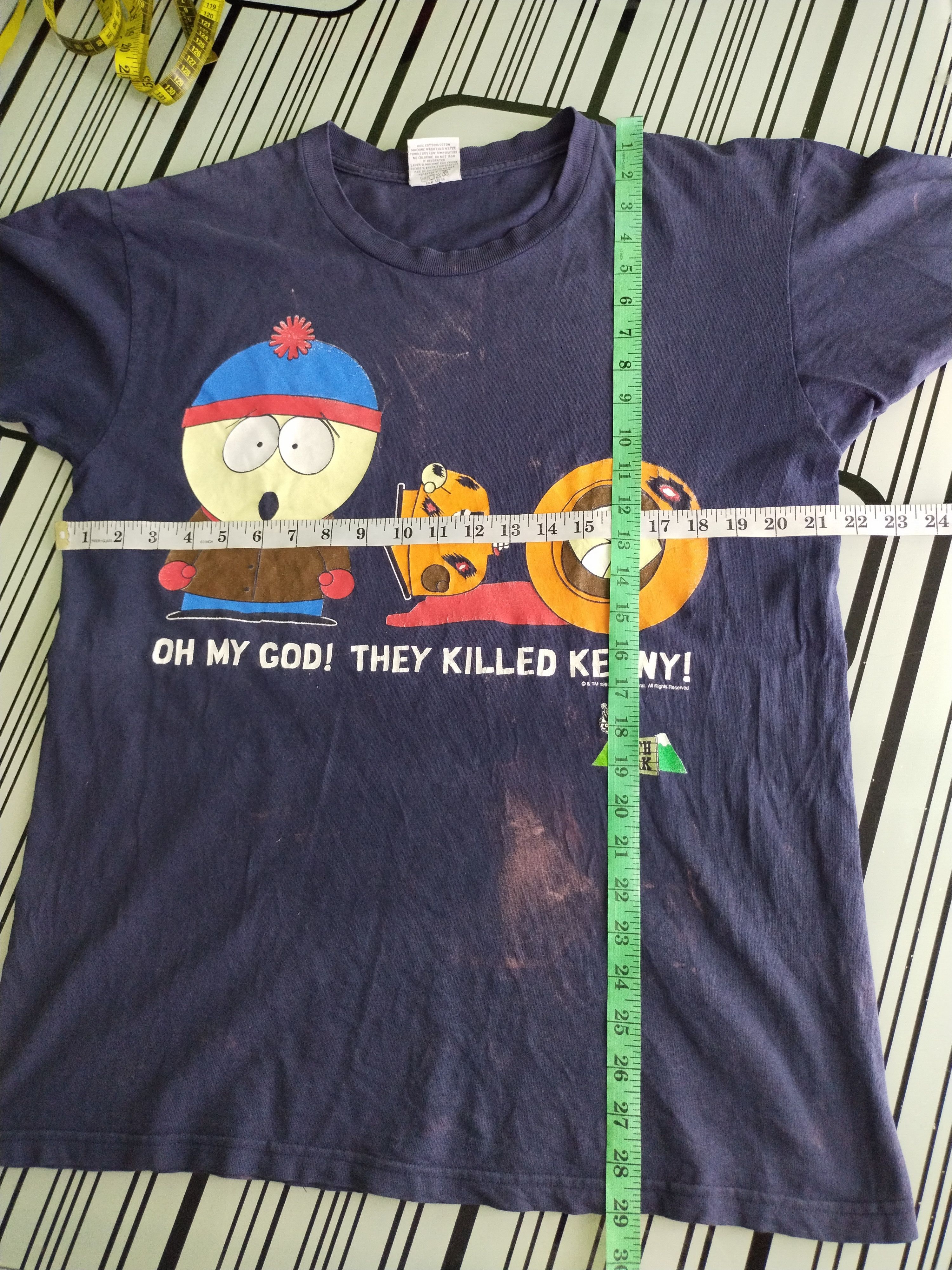 Cartoon Network VINTAGE TM 1997s THEY KILLED KENNY! SOUTH PARK SHIRT TEE Size US M / EU 48-50 / 2 - 10 Thumbnail