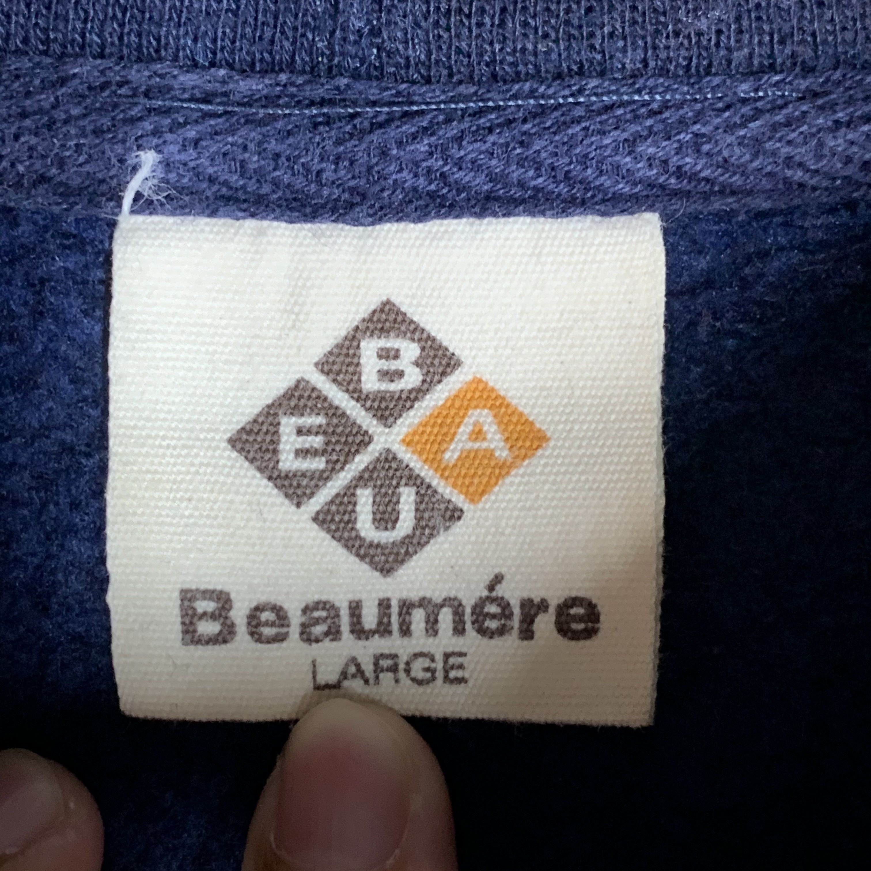 Japanese Brand Beaumere ASE NEVER ASE WORD Pullover HoodieS #3154-98 Size US L / EU 52-54 / 3 - 6 Thumbnail
