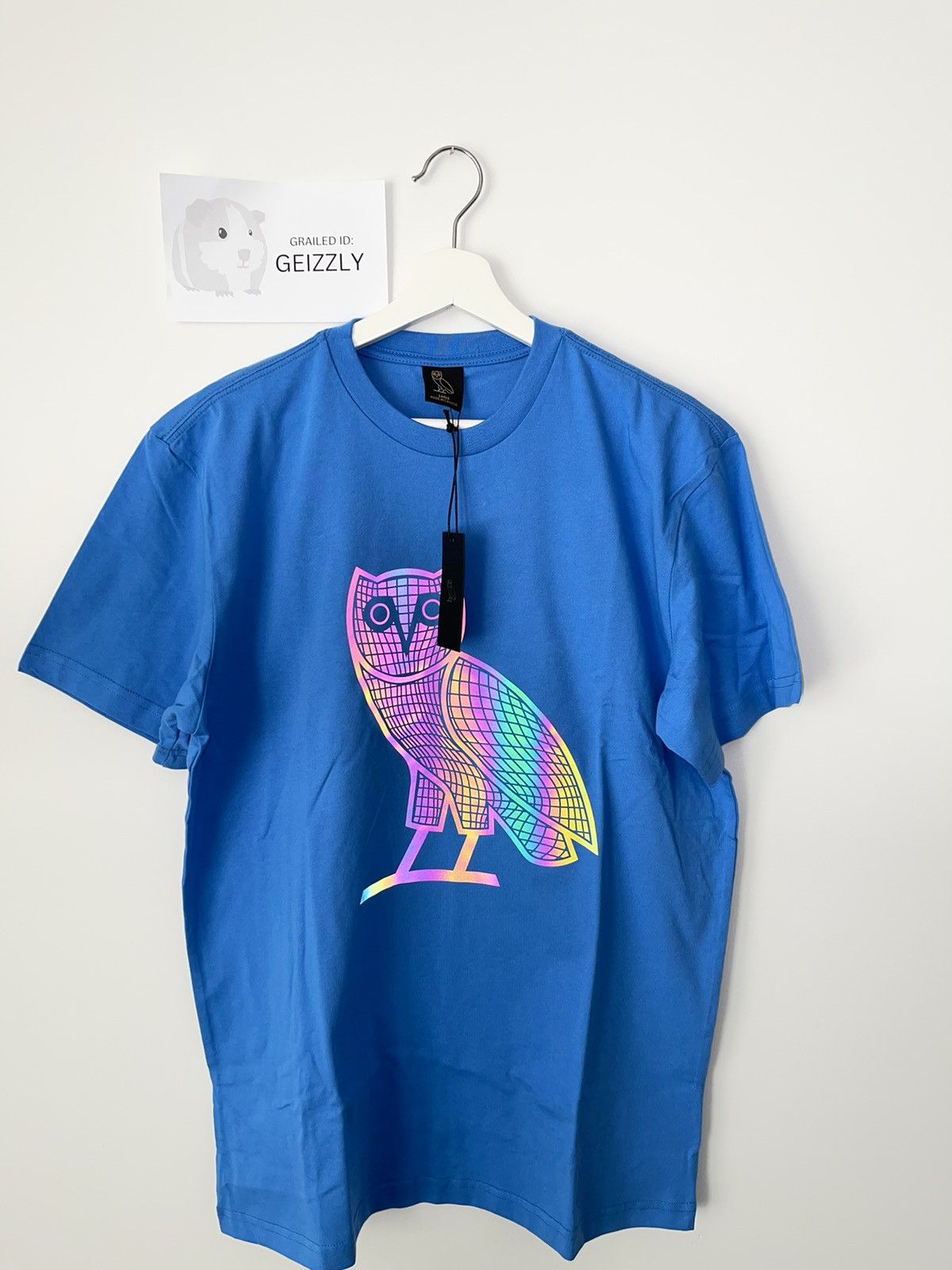 Drake OVO REFLECTIVE GRID OWL TEE - L🦉⚡️ Size US L / EU 52-54 / 3 - 2 Thumbnail
