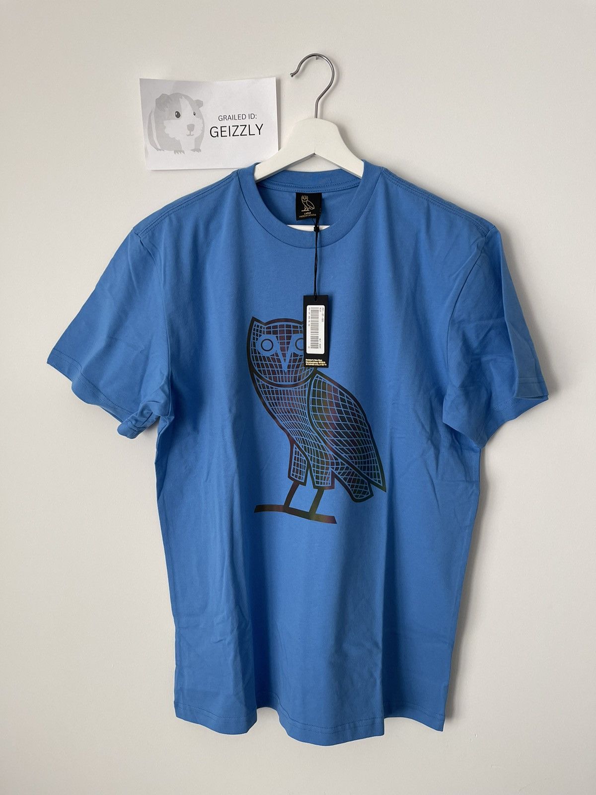 Drake OVO REFLECTIVE GRID OWL TEE - L🦉⚡️ Size US L / EU 52-54 / 3 - 5 Thumbnail