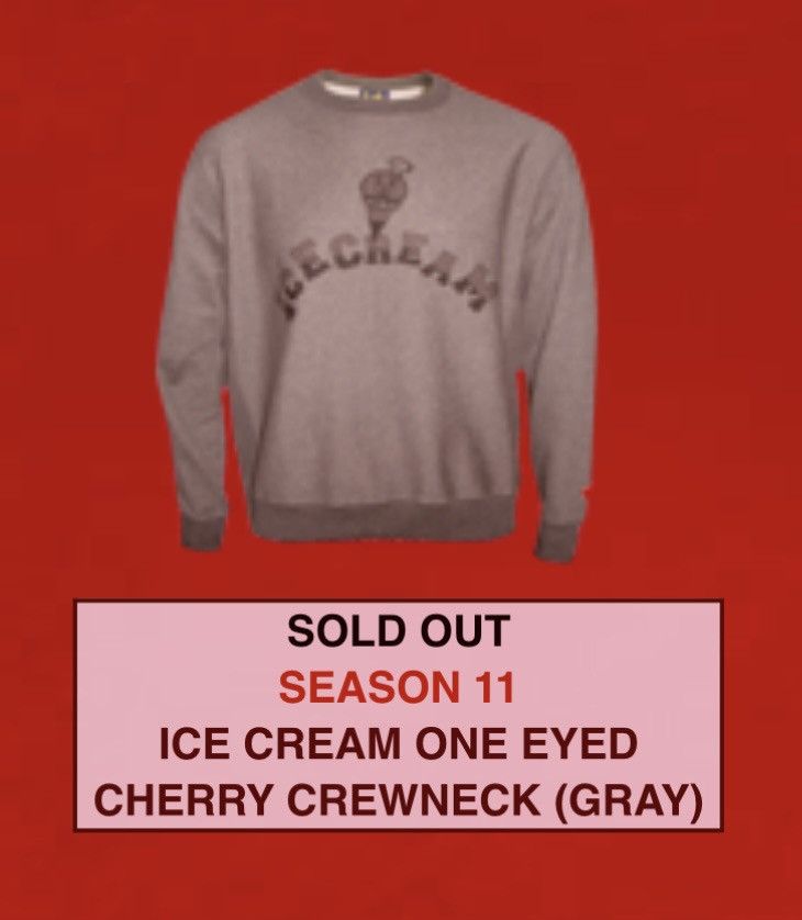 Billionaire Boys Club Season 11 Ice Cream One Eyed Cherry Crewneck Size US S / EU 44-46 / 1 - 6 Thumbnail