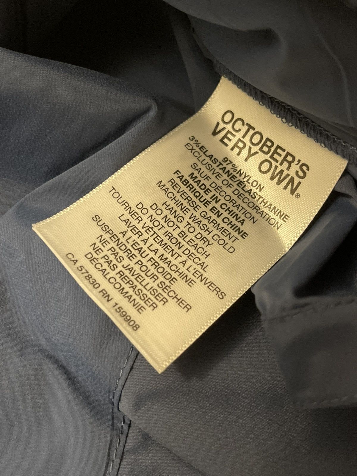 Drake OVO LIGHTWEIGHT RUNNING JACKET - HORIZON BLUE Size US L / EU 52-54 / 3 - 16 Thumbnail
