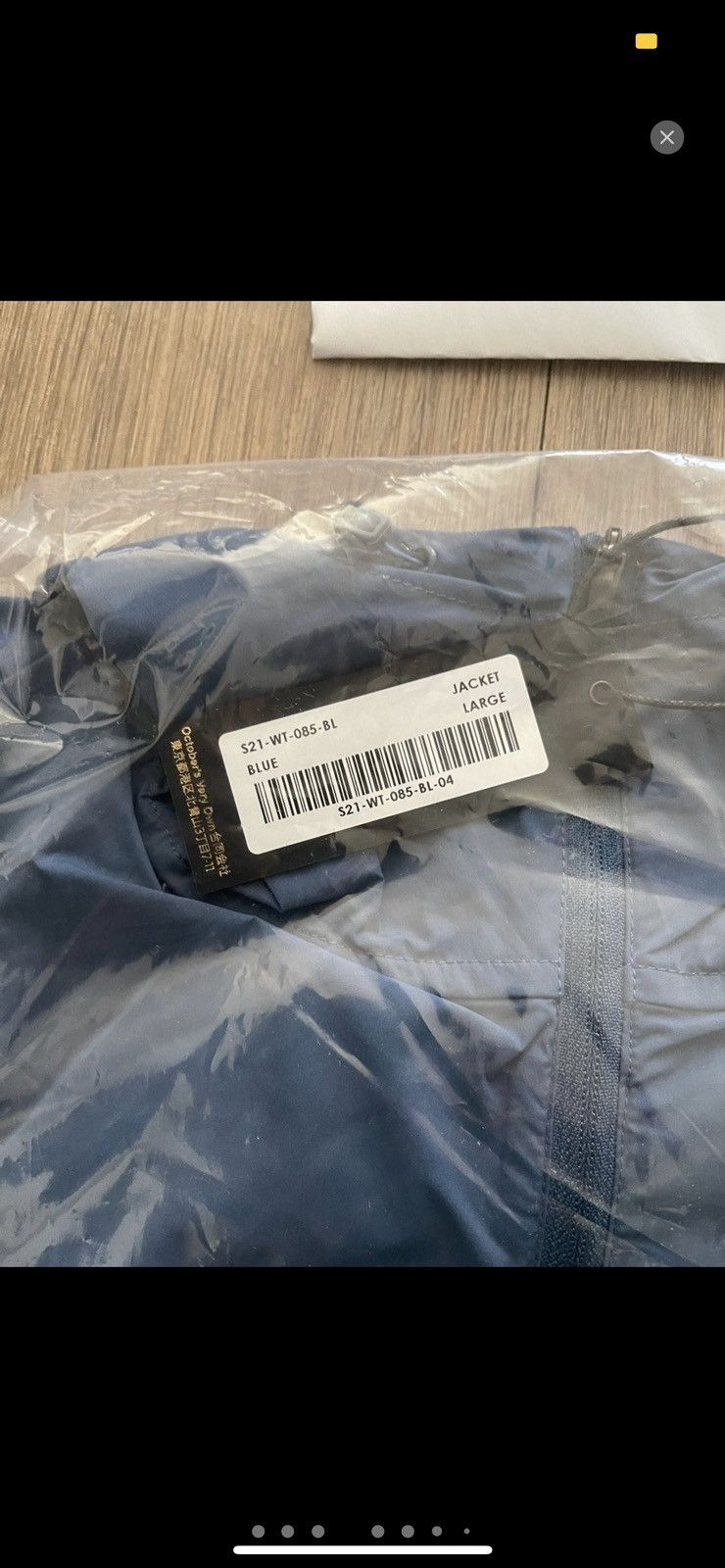 Drake OVO LIGHTWEIGHT RUNNING JACKET - HORIZON BLUE Size US L / EU 52-54 / 3 - 6 Thumbnail