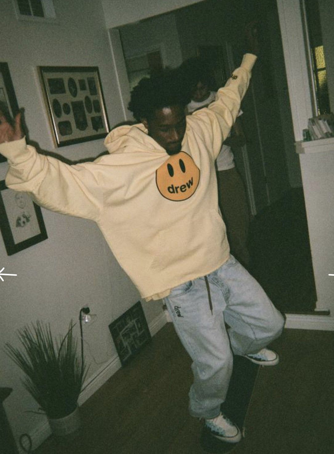 Drew House Drew House deconstructed mascot hoodie - light yellow Size US M / EU 48-50 / 2 - 1 Thumbnail