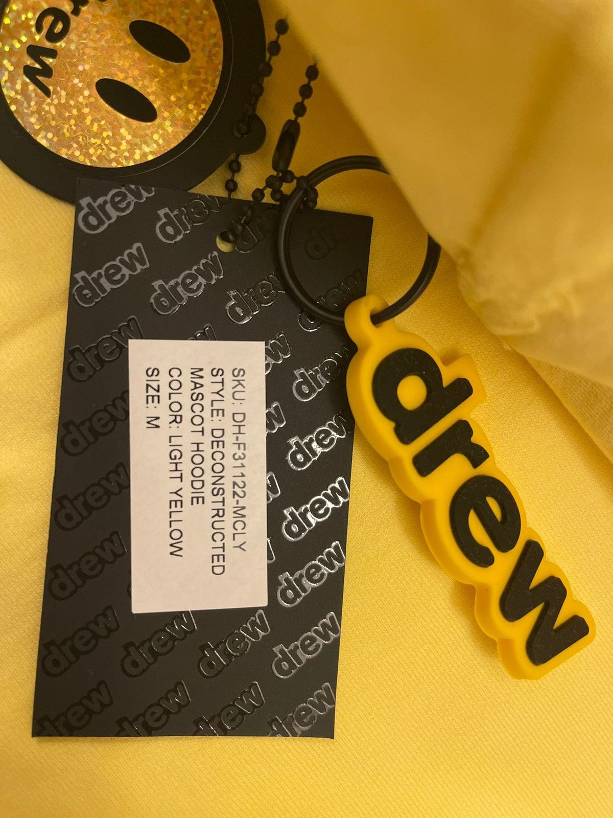 Drew House Drew House deconstructed mascot hoodie - light yellow Size US M / EU 48-50 / 2 - 19 Thumbnail