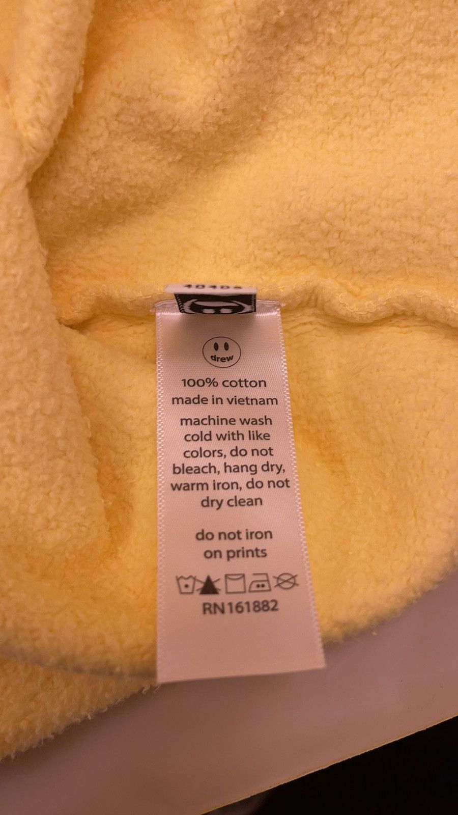 Drew House Drew House deconstructed mascot hoodie - light yellow Size US M / EU 48-50 / 2 - 21 Thumbnail