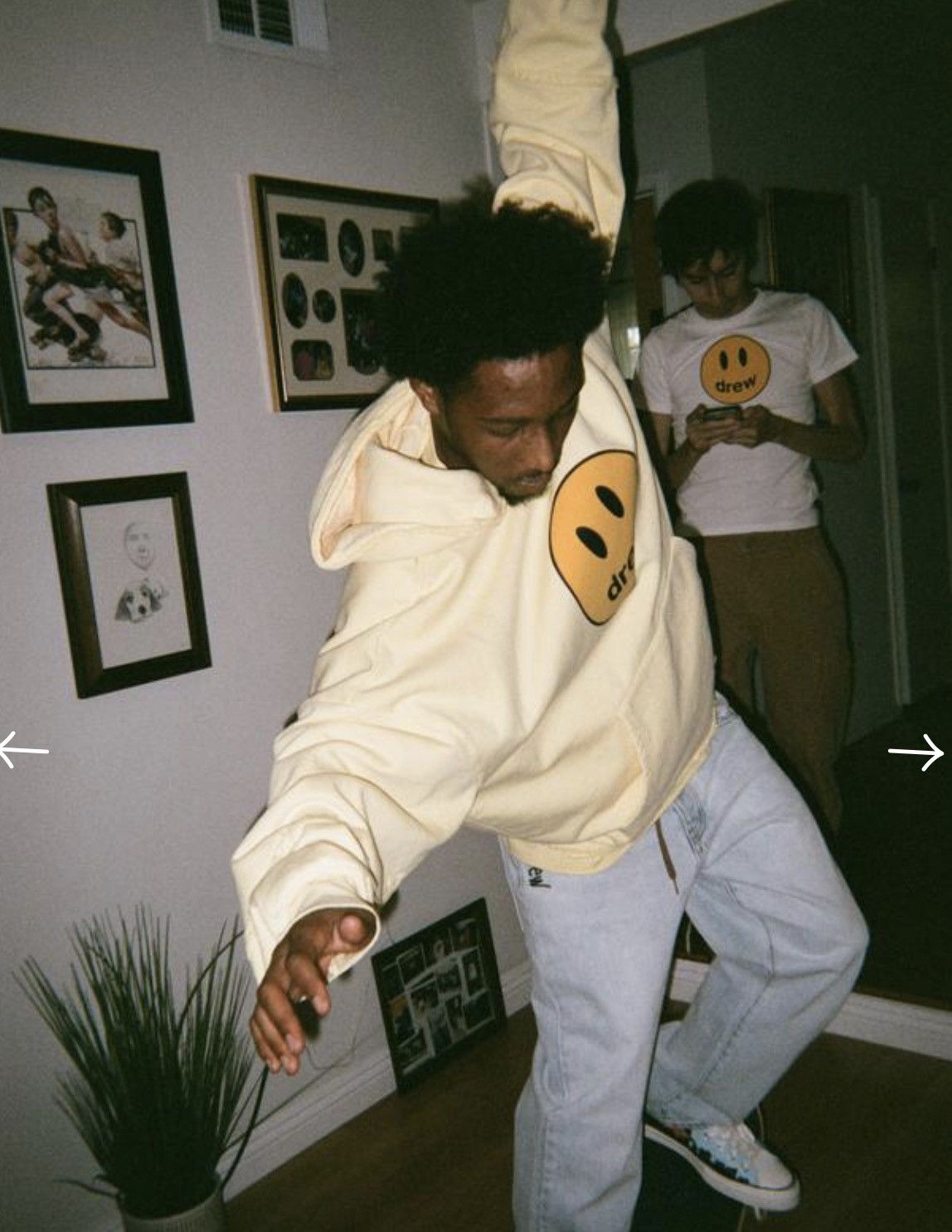 Drew House Drew House deconstructed mascot hoodie - light yellow Size US M / EU 48-50 / 2 - 13 Thumbnail