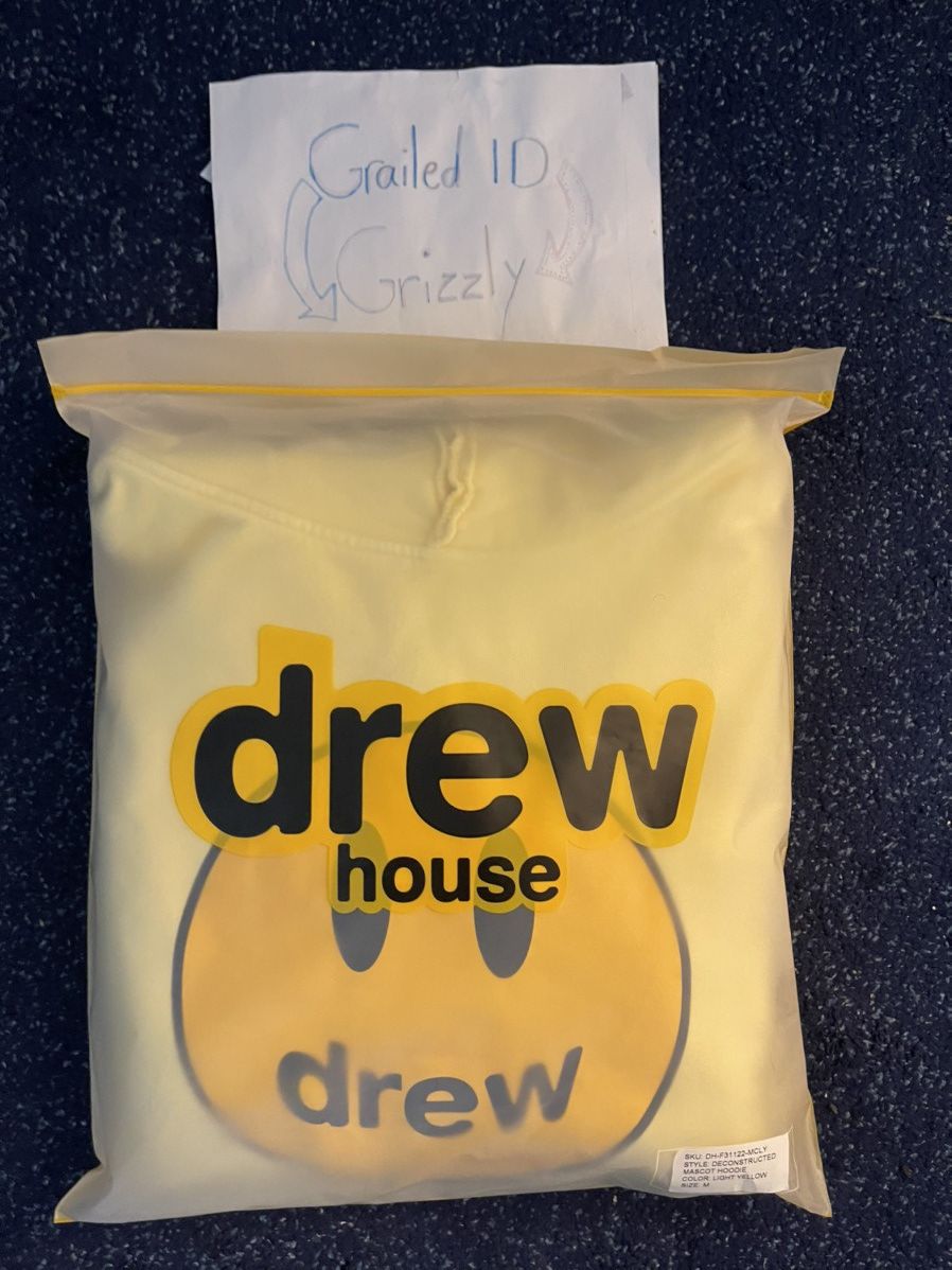 Drew House Drew House deconstructed mascot hoodie - light yellow Size US M / EU 48-50 / 2 - 2 Thumbnail