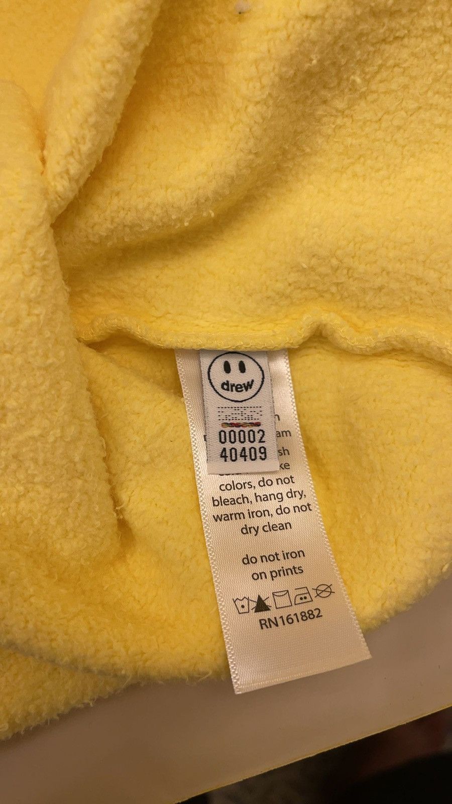 Drew House Drew House deconstructed mascot hoodie - light yellow Size US M / EU 48-50 / 2 - 20 Thumbnail