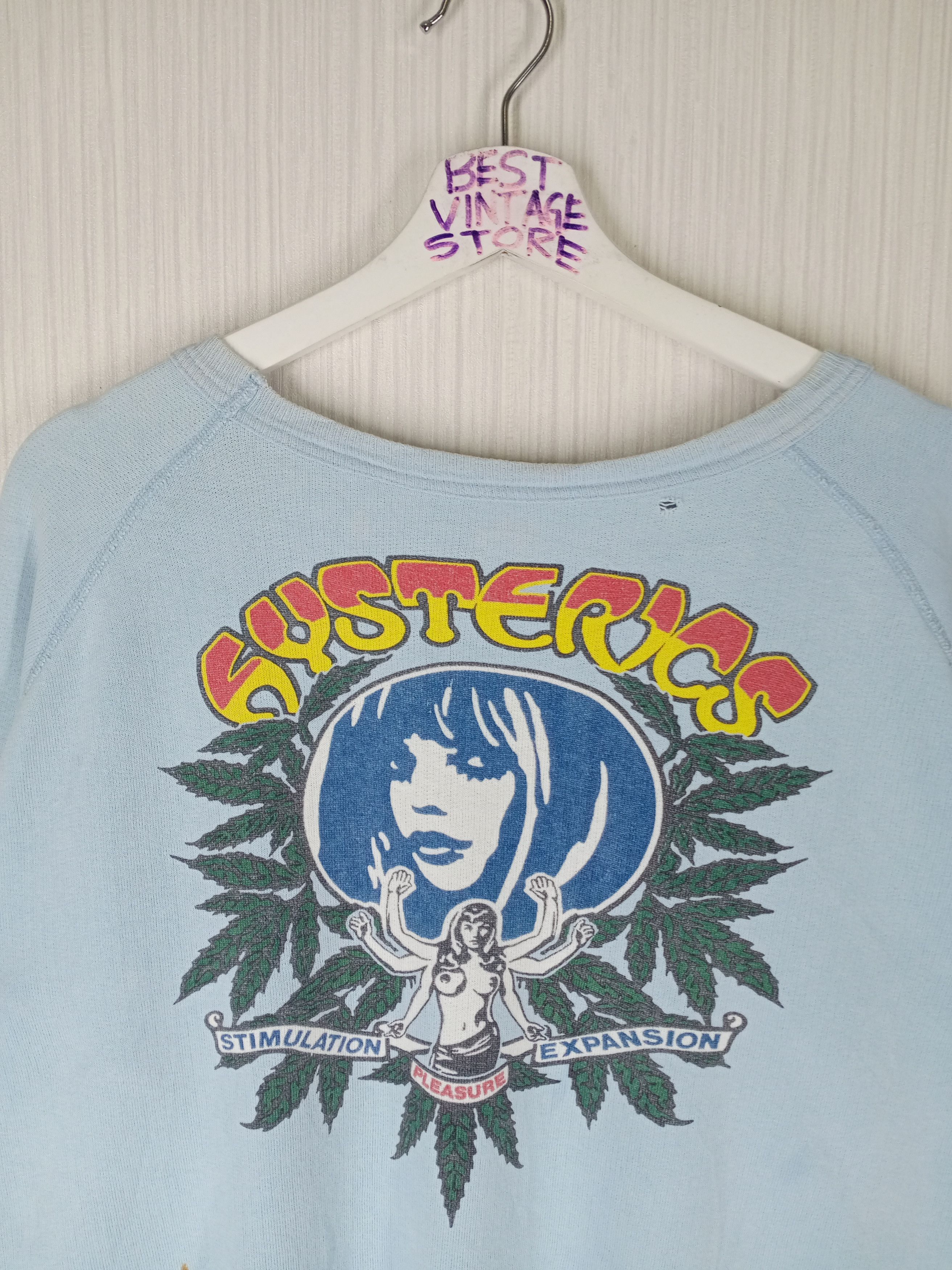 Hysteric Glamour Vintage Hysteric Glamour Sexy Girl Distressed Sweatshirt Size US M / EU 48-50 / 2 - 2 Thumbnail