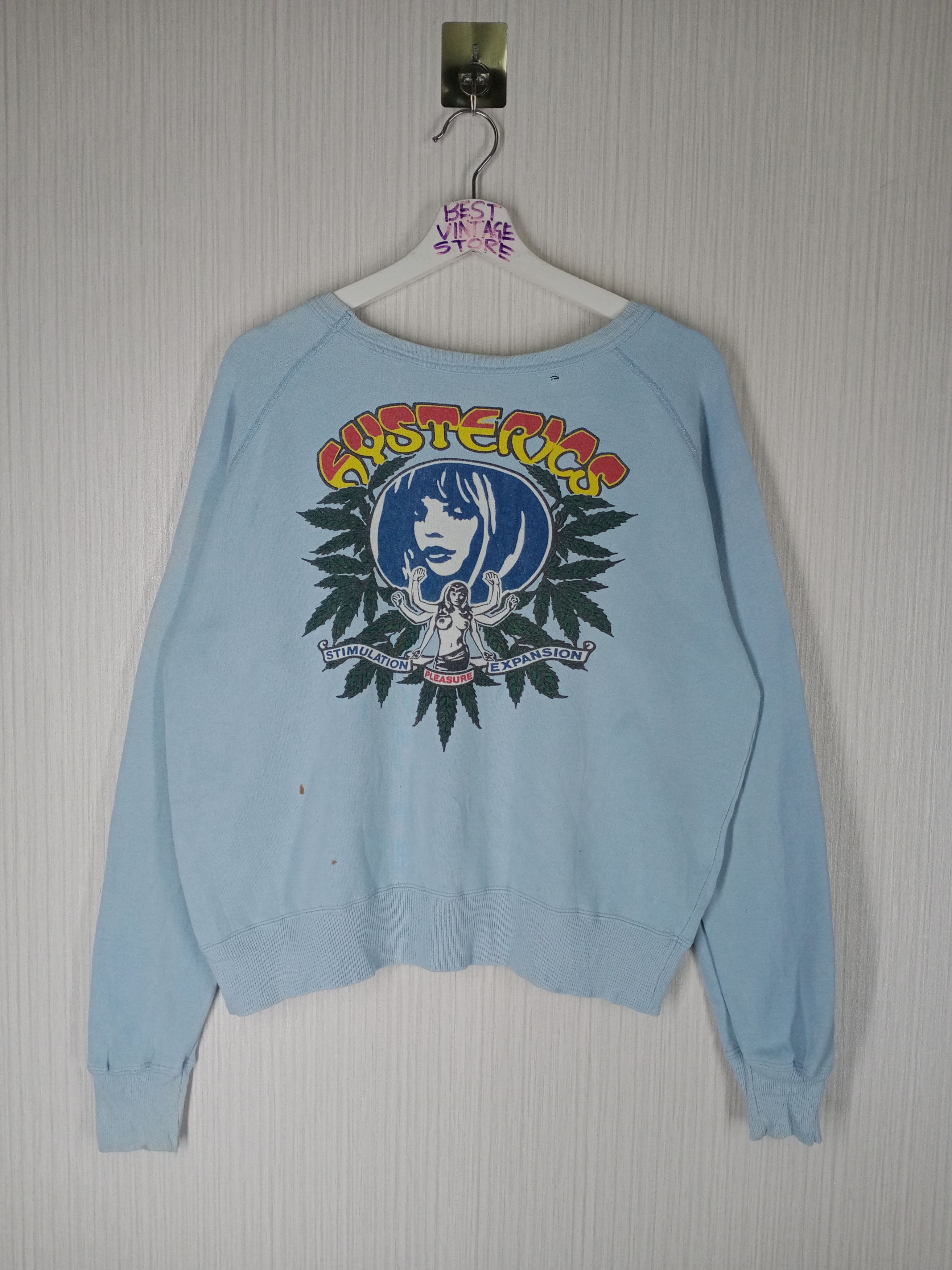 Hysteric Glamour Vintage Hysteric Glamour Sexy Girl Distressed Sweatshirt Size US M / EU 48-50 / 2 - 1 Thumbnail