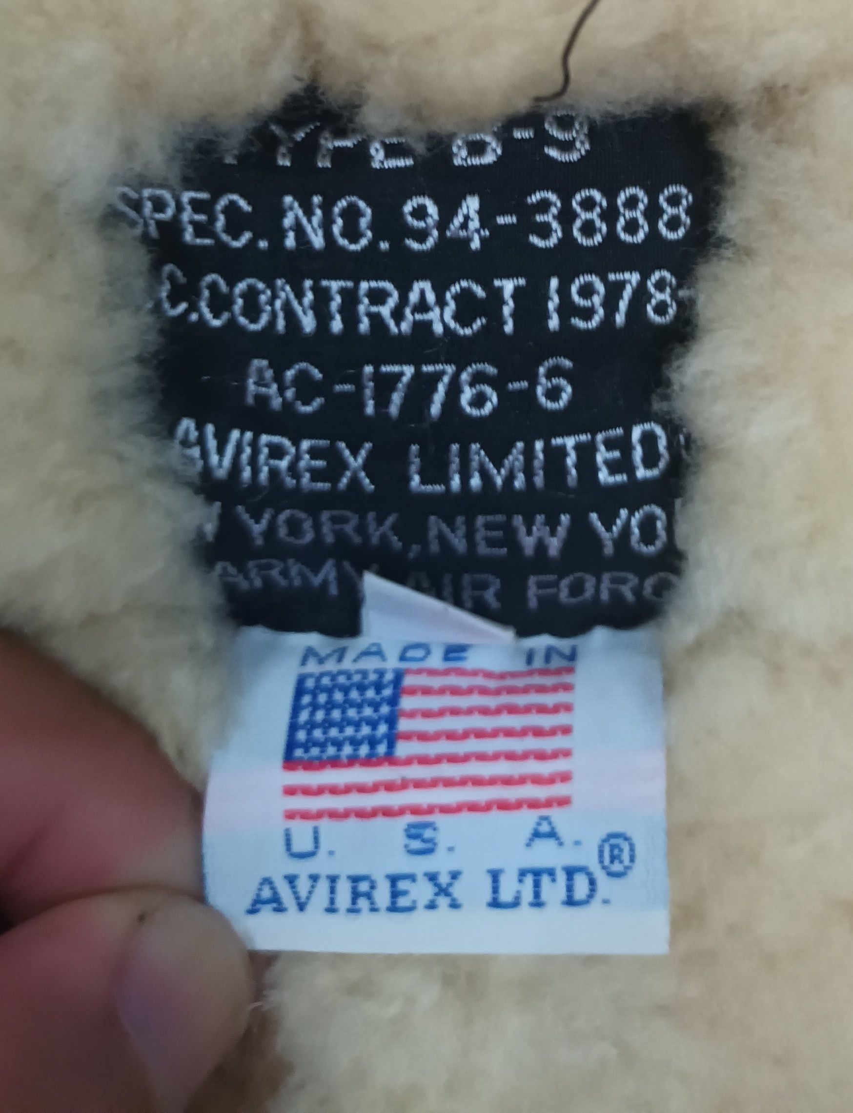 Avirex 🔥 DISTRESSED AVIREX LIMITED SHEEPSKIN TYPE B 9 JACKET 🔥 Size US L / EU 52-54 / 3 - 3 Thumbnail