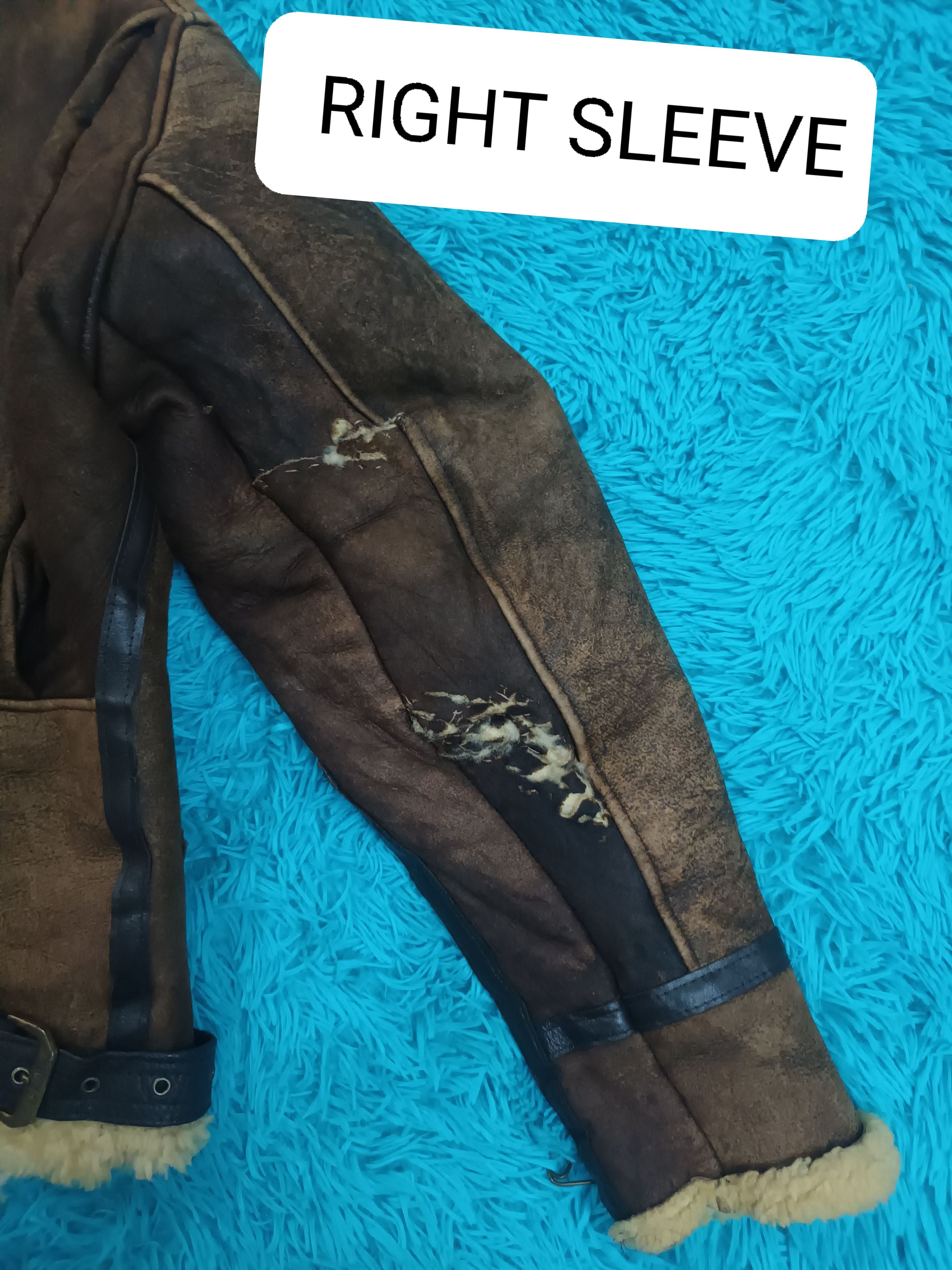 Avirex 🔥 DISTRESSED AVIREX LIMITED SHEEPSKIN TYPE B 9 JACKET 🔥 Size US L / EU 52-54 / 3 - 18 Thumbnail