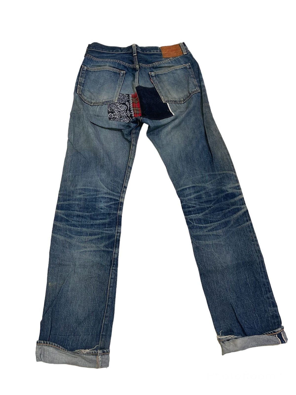 Levi's Vintage Selvedge LEVI’S BIG E 501 Jeans Distressed Size US 30 / EU 46 - 2 Thumbnail