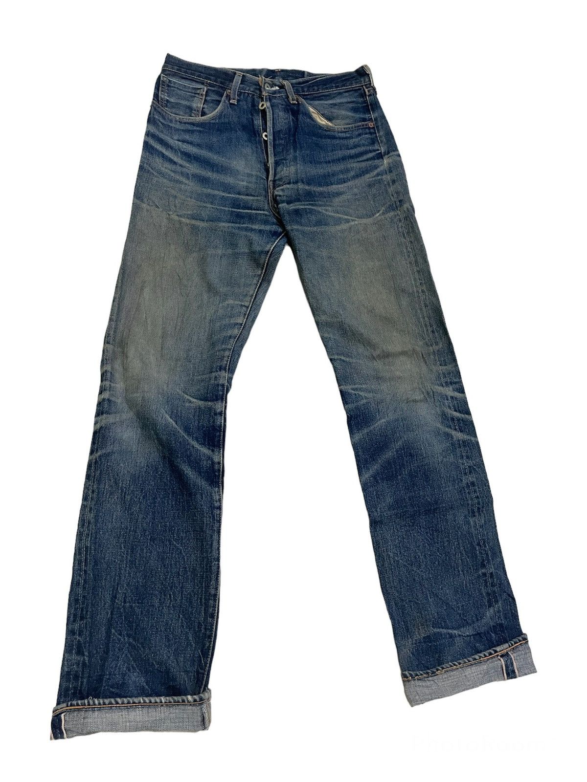 Levi's Vintage Selvedge LEVI’S BIG E 501 Jeans Distressed Size US 30 / EU 46 - 1 Thumbnail