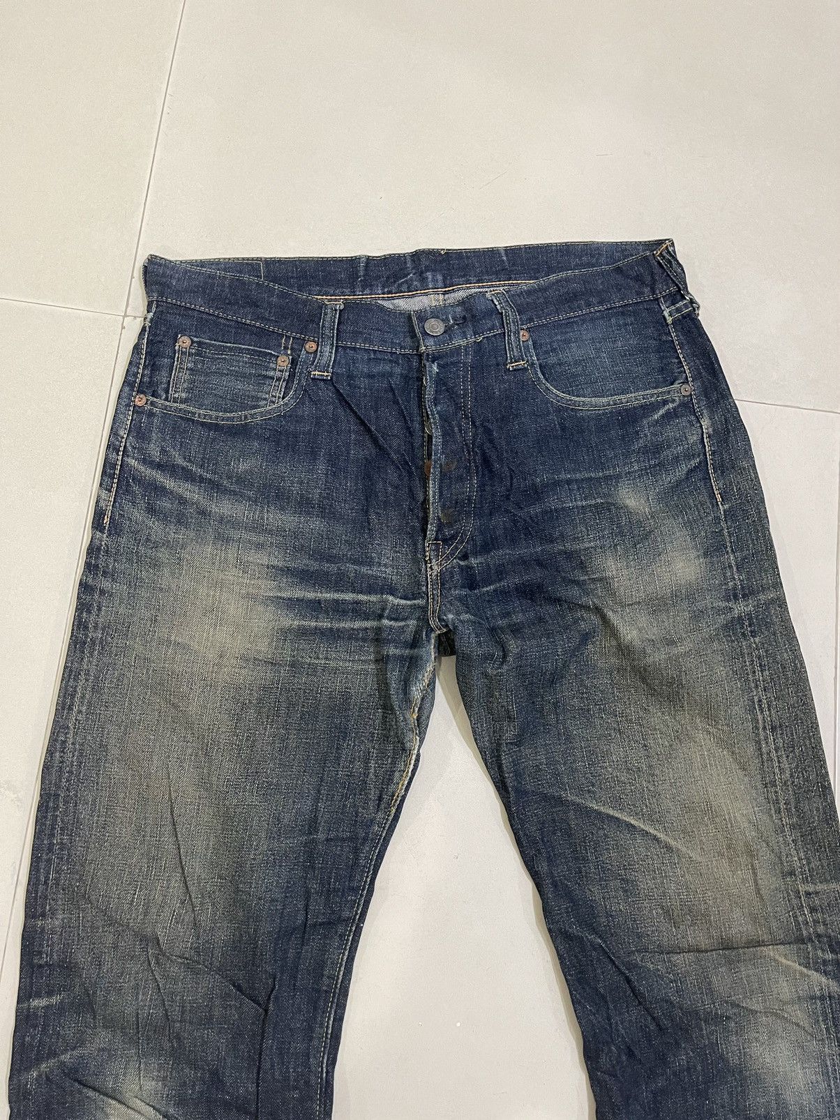 Sugar Cane × Vintage VINTAGE RUSTY FLARE DENIM SUGAR CANE SELVEDGE Size US 33 - 2 Thumbnail