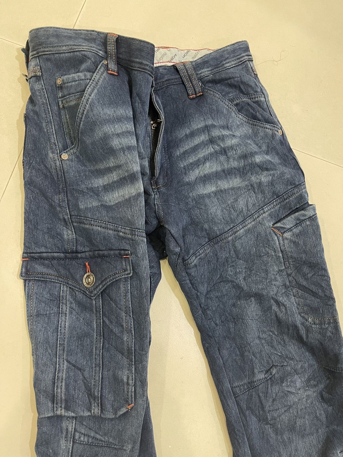 Japanese Brand 90’s Twisted Denim Flare Jeans Fieldcore Size US 34 / EU 50 - 5 Thumbnail