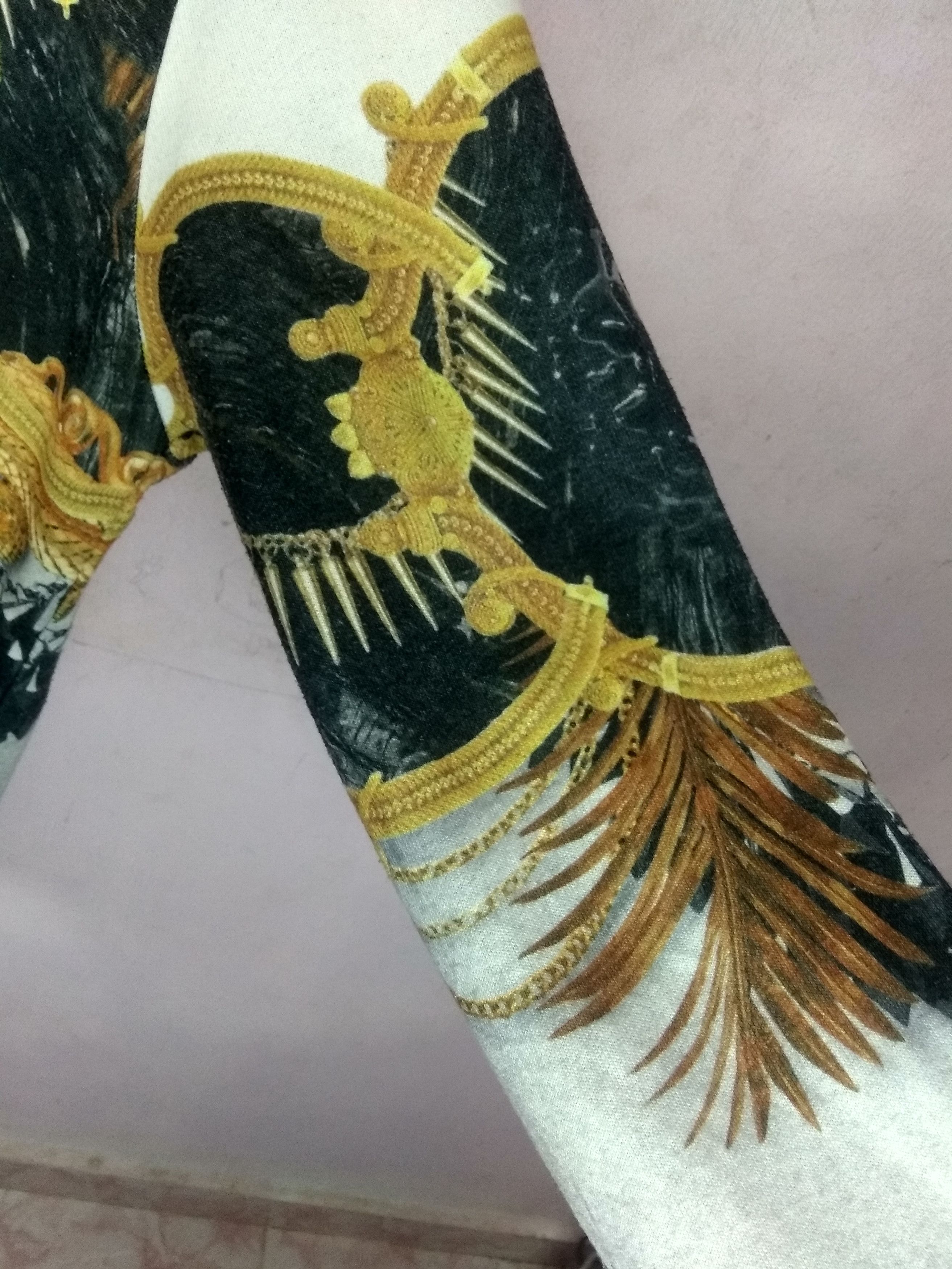 Zara Vintage rare Zara Man full print Sweatshirt gold Size US XL / EU 56 / 4 - 9 Thumbnail
